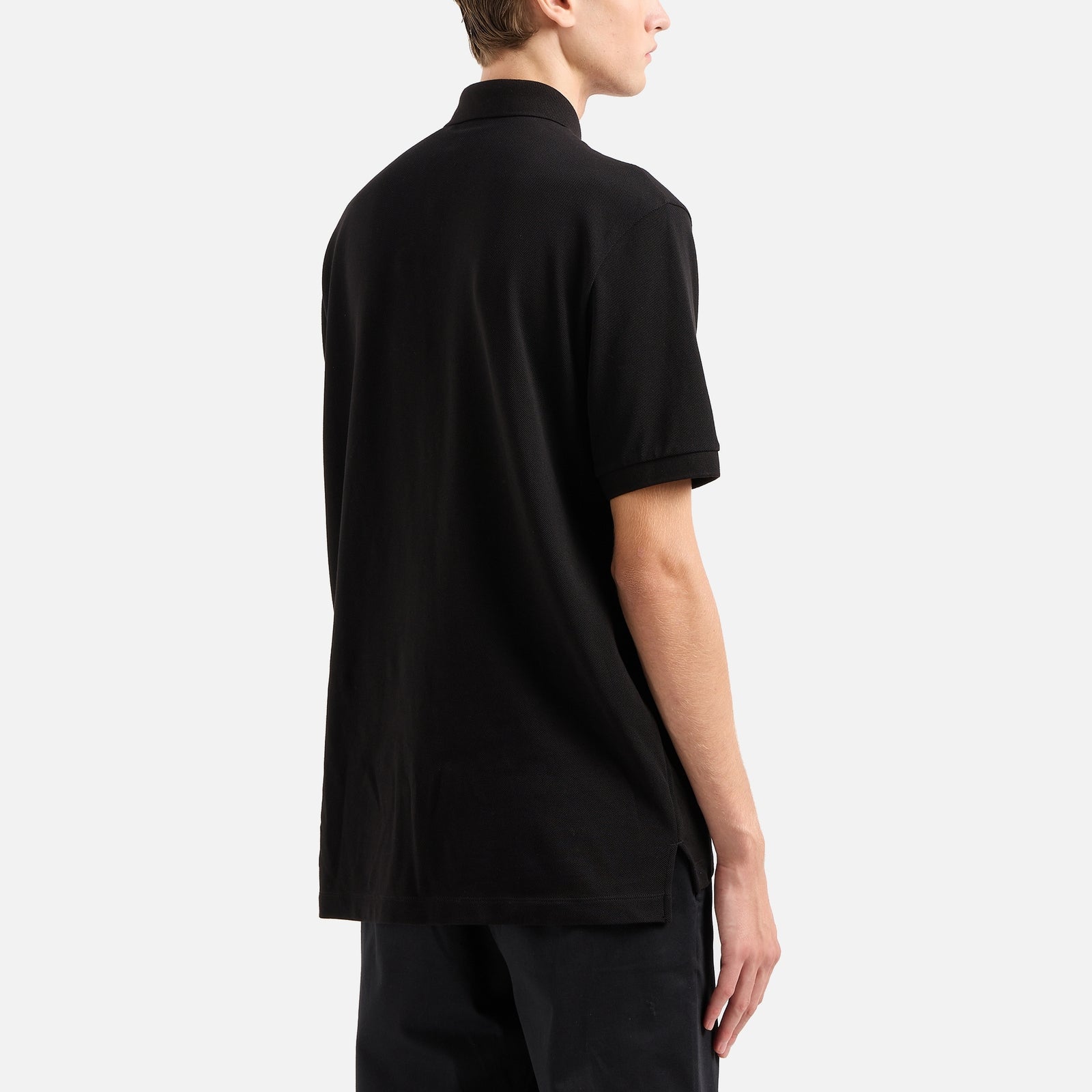 Armani Exchange Men's Black Edition Cotton-Piqué Polo Shirt - M