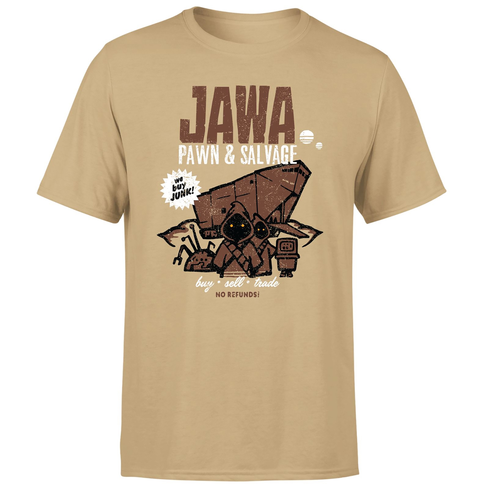 Star Wars Jawa Pawn And Salvage Unisex T-Shirt - Tan - L