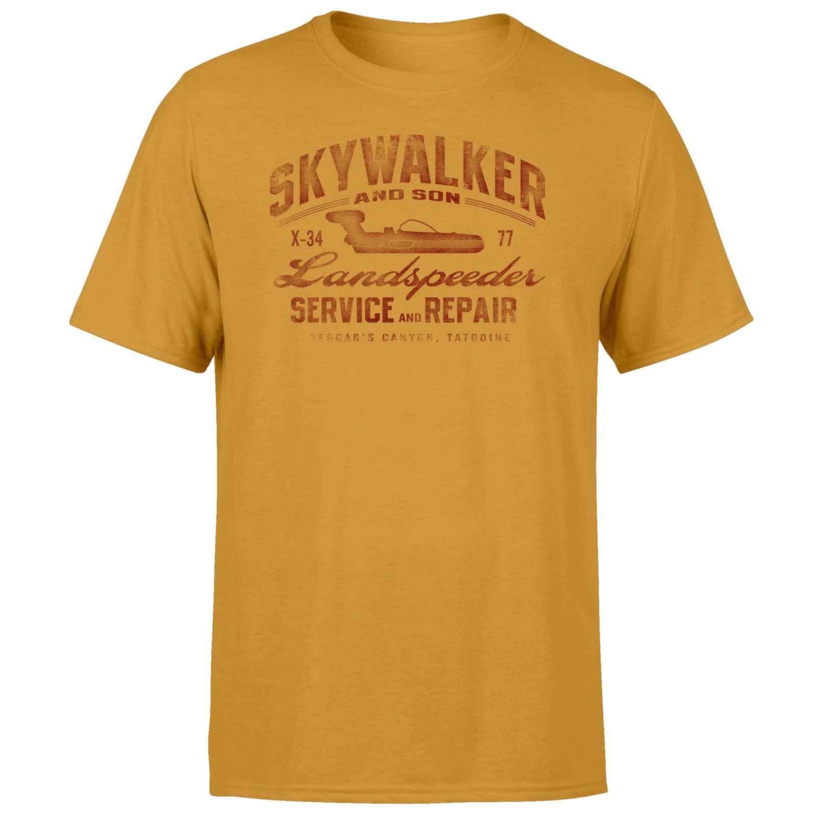 Star Wars Skywalker Landspeeder Repair Unisex T-Shirt - Mustard - S