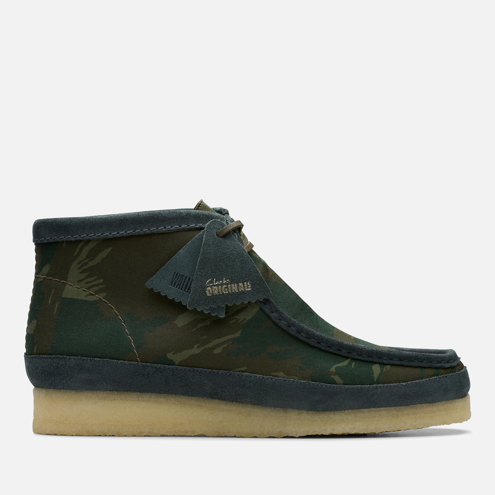 Clarks Originals Men's Harajuku Pack Wallabee Boots - Green Camouflage - UK 9