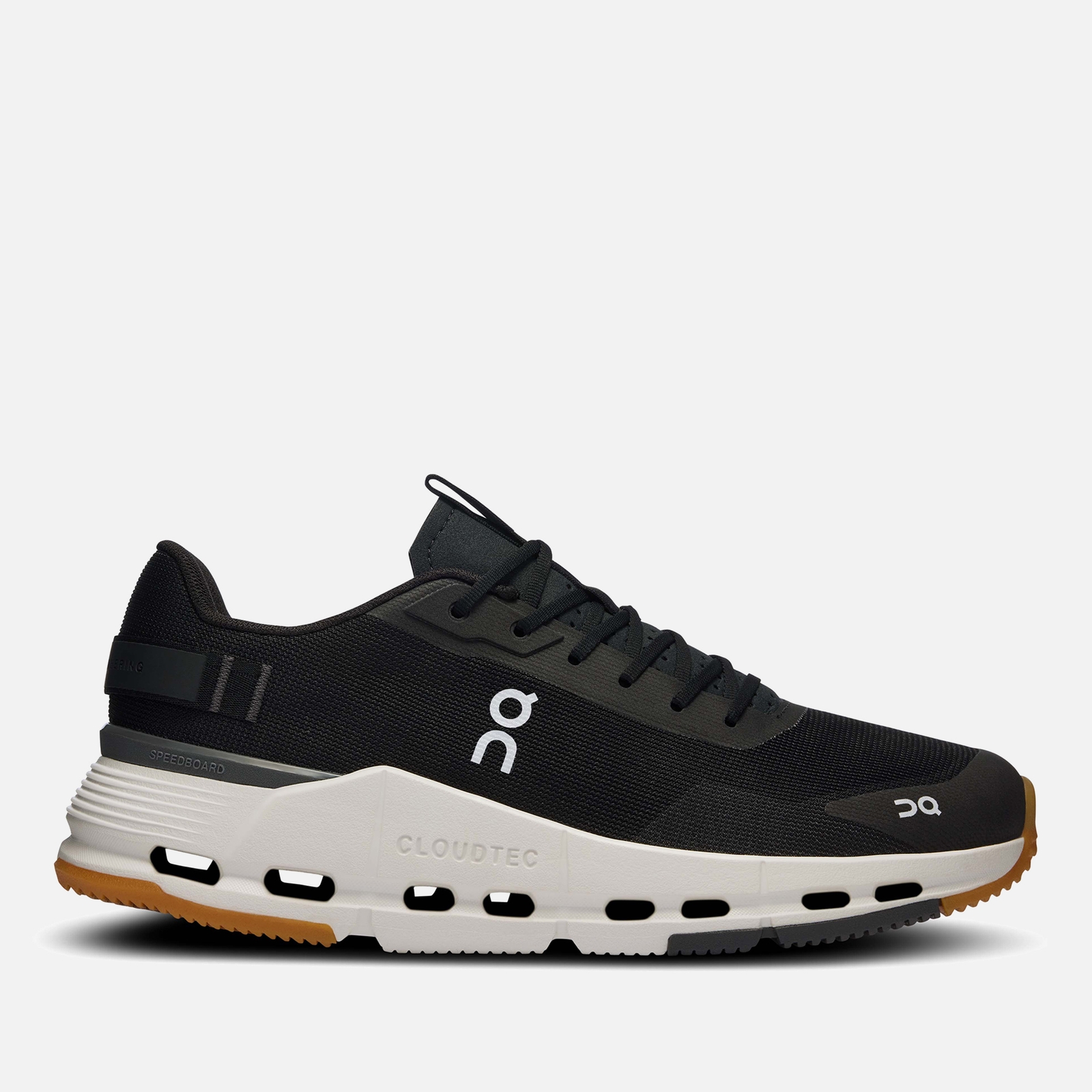 ON Women's Cloudnova Form 2 Running Trainers - Black/Ivory - UK 6