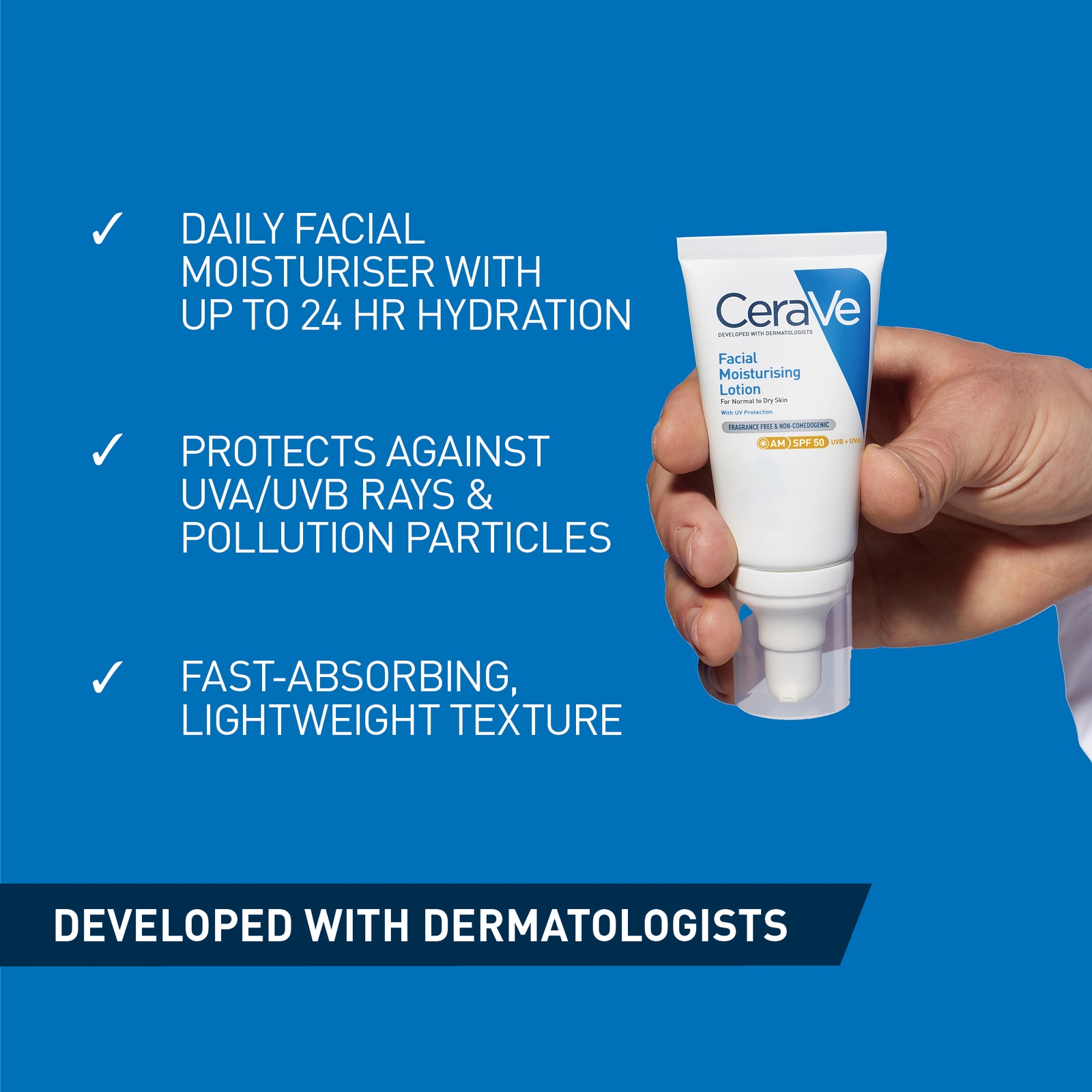 Thumbnail - CeraVe Day & Night Facial Moisturising Duo for Dry Skin with SPF 50 and Niacinamide