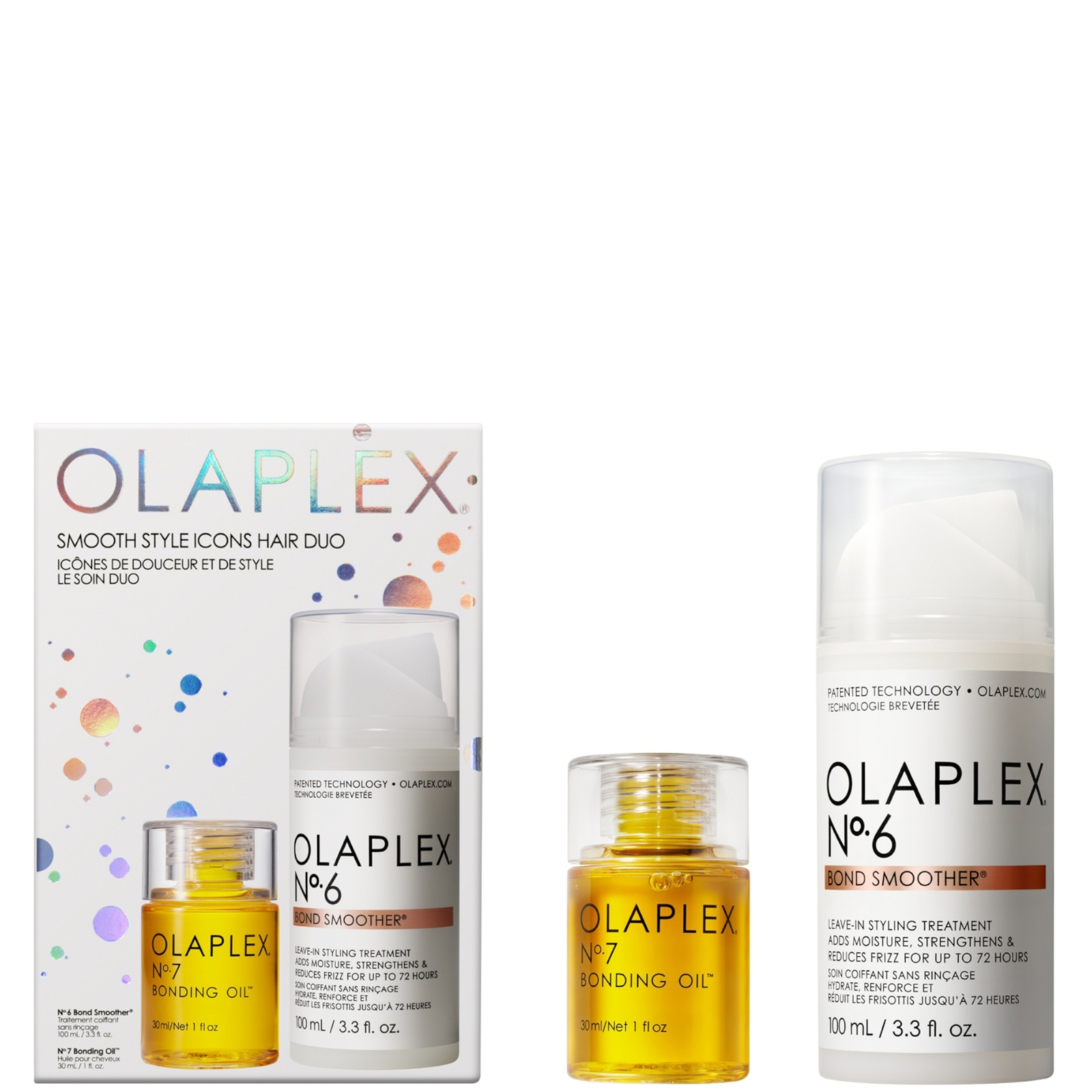 Shop Olaplex Smooth Style Icons Hair Duo (worth £56.00)