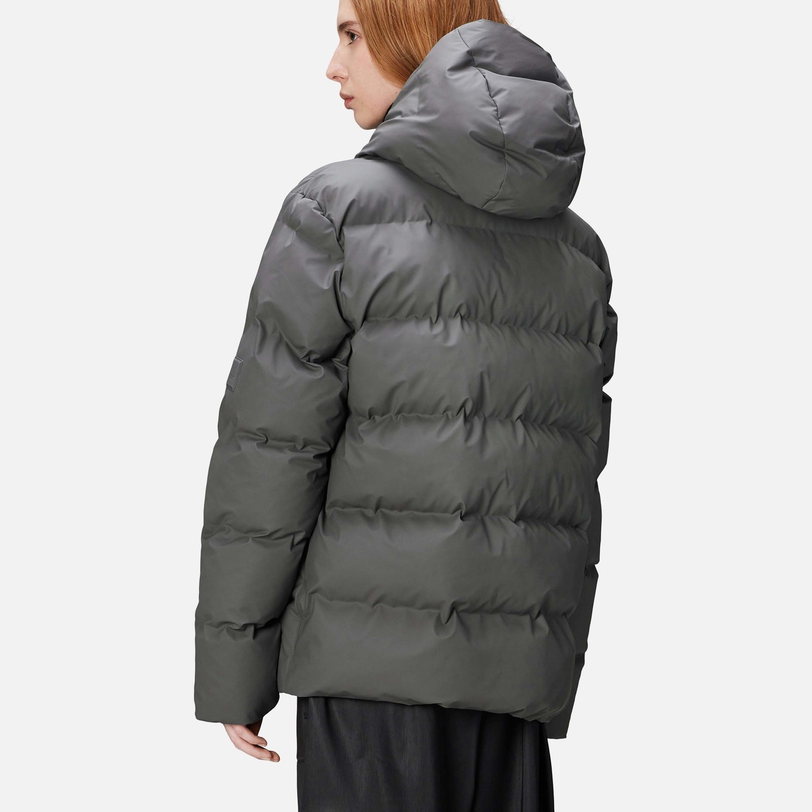 Rains Women's Alta Coated Shell Puffer Jacket - L