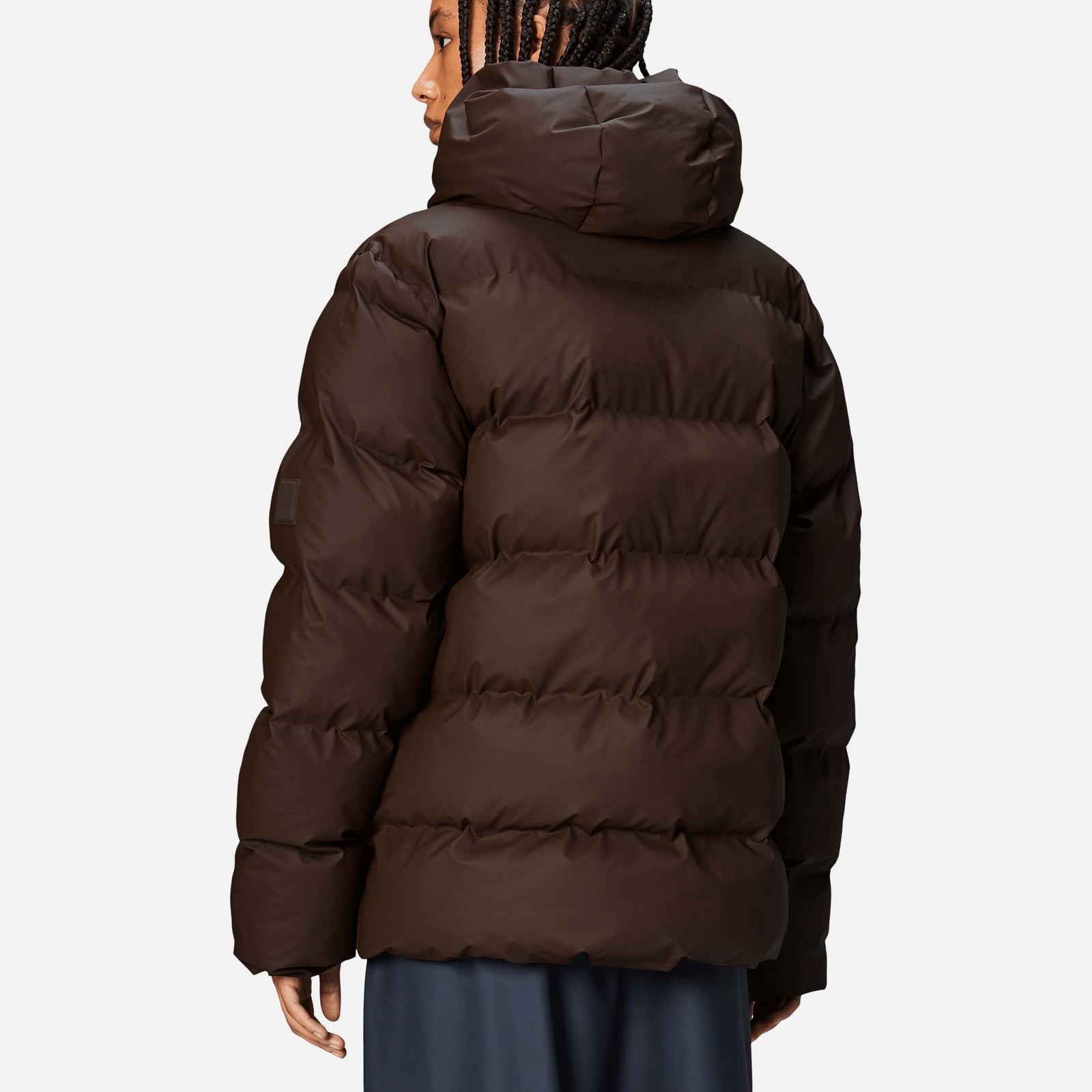 Rains Women's Alta Coated Shell Puffer Jacket - L