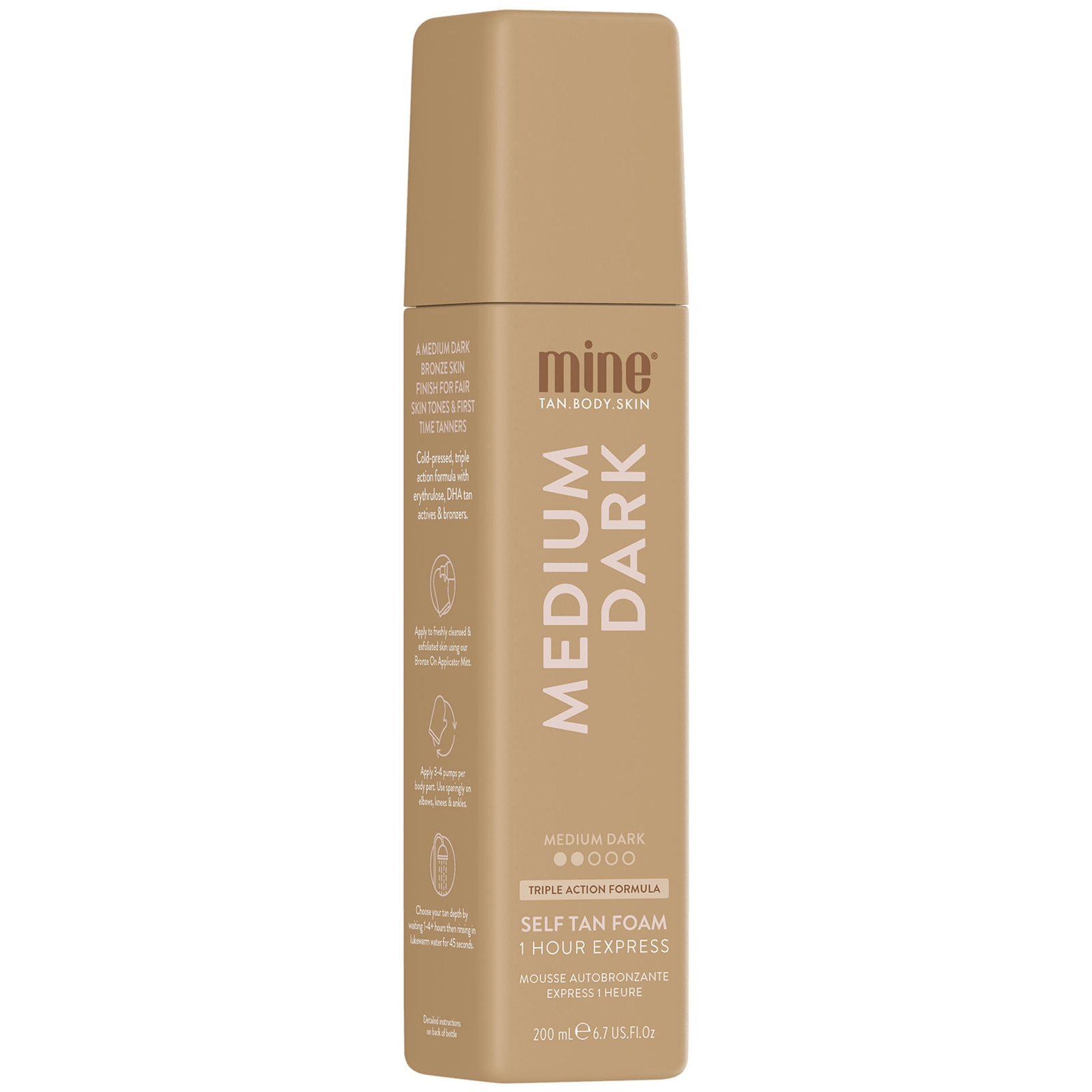 

MineTan Medium Dark Self Tan Mousse 200ml