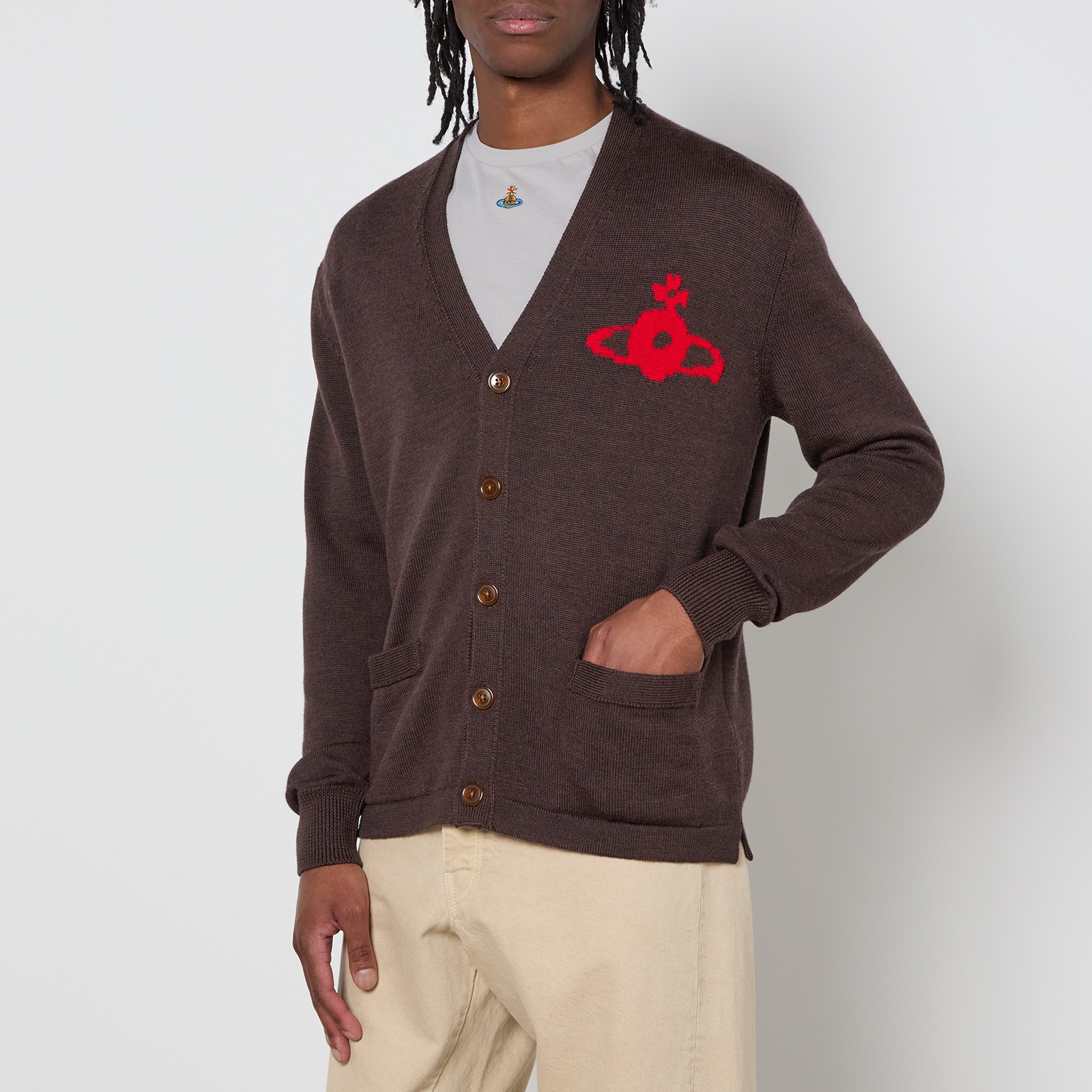 Vivienne Westwood Alex Wool-Blend Cardigan - S