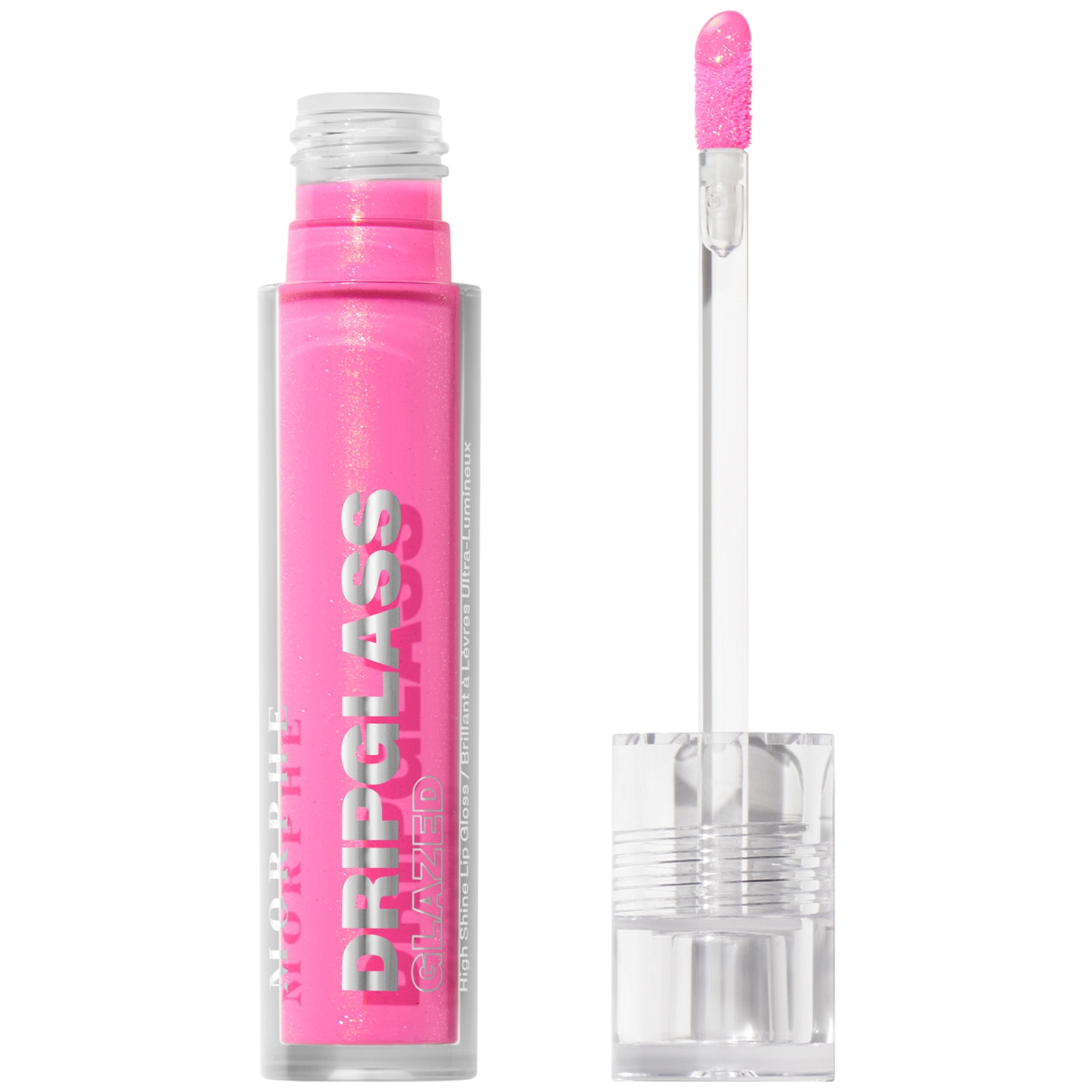 Morphe Dripglass Glazed High Shine Lip Gloss 3.8ml (various Shades) - Glint Of Pink In White