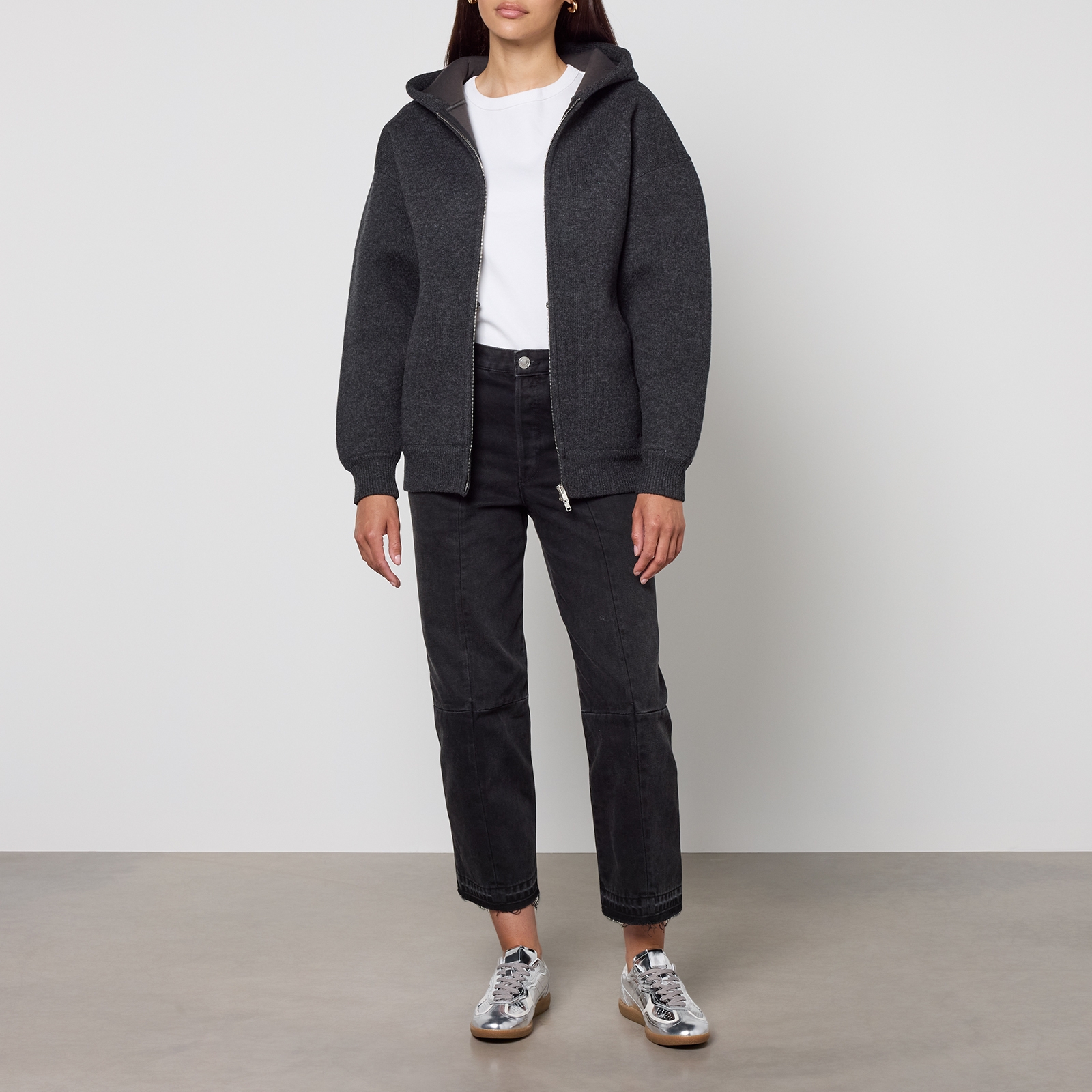 Marant Etoile Women's Lanny Zip Through Jacket - Anthracite - UK 12