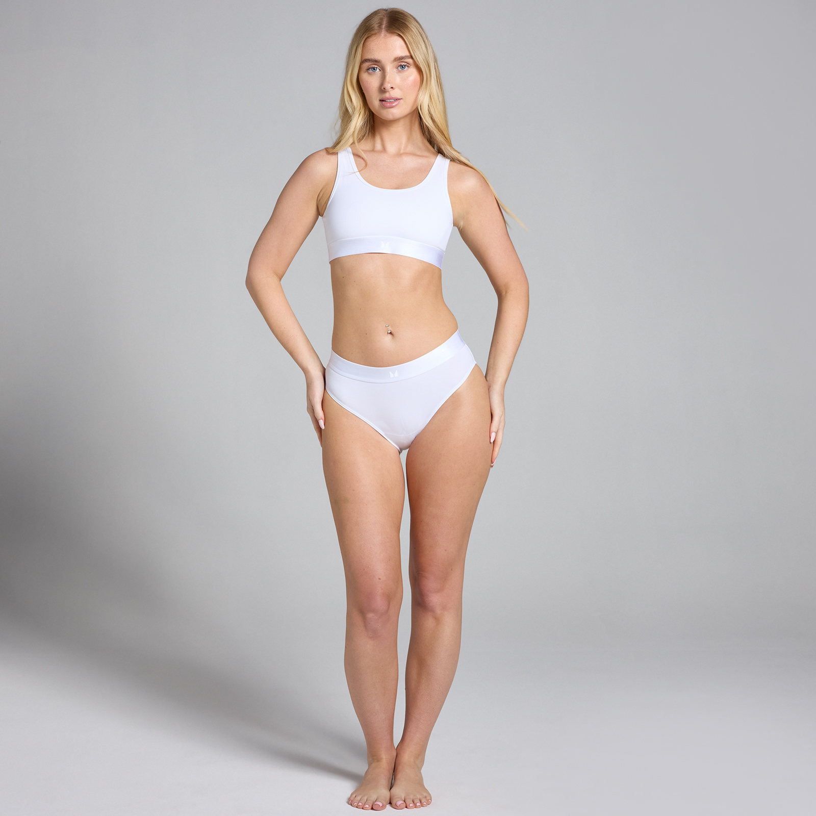 5059883447797 - Bralette mit Rundhalsausschnitt – Weiß - M 5059883447797 - Bralette mit Rundhalsausschnitt – Weiß - M