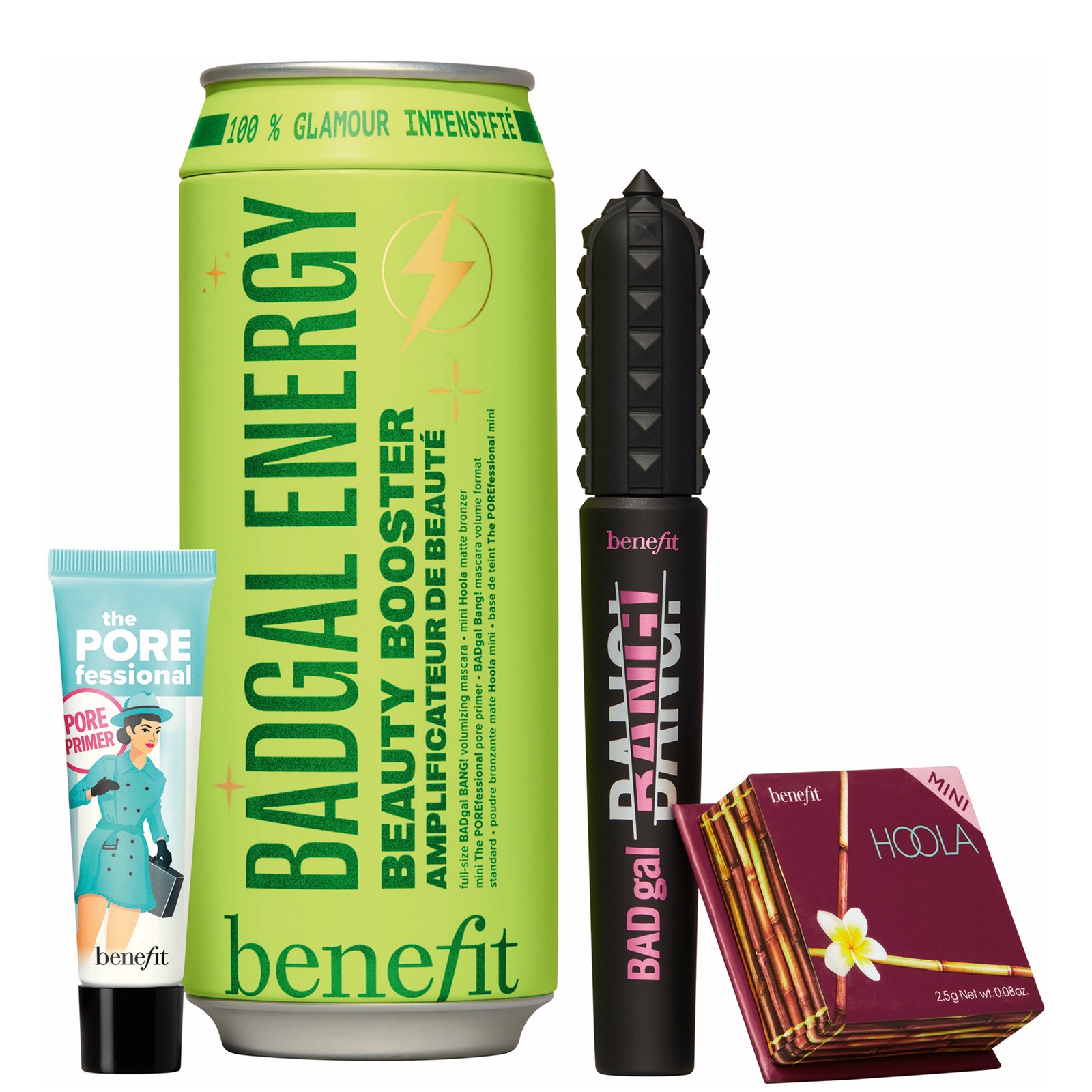 Photos - Face Powder / Blush Benefit BADgal Energy BADgal BANG! Mascara, The POREfessional Primer & Hoola Bronzer Trio  TT1245 (Worth £60)