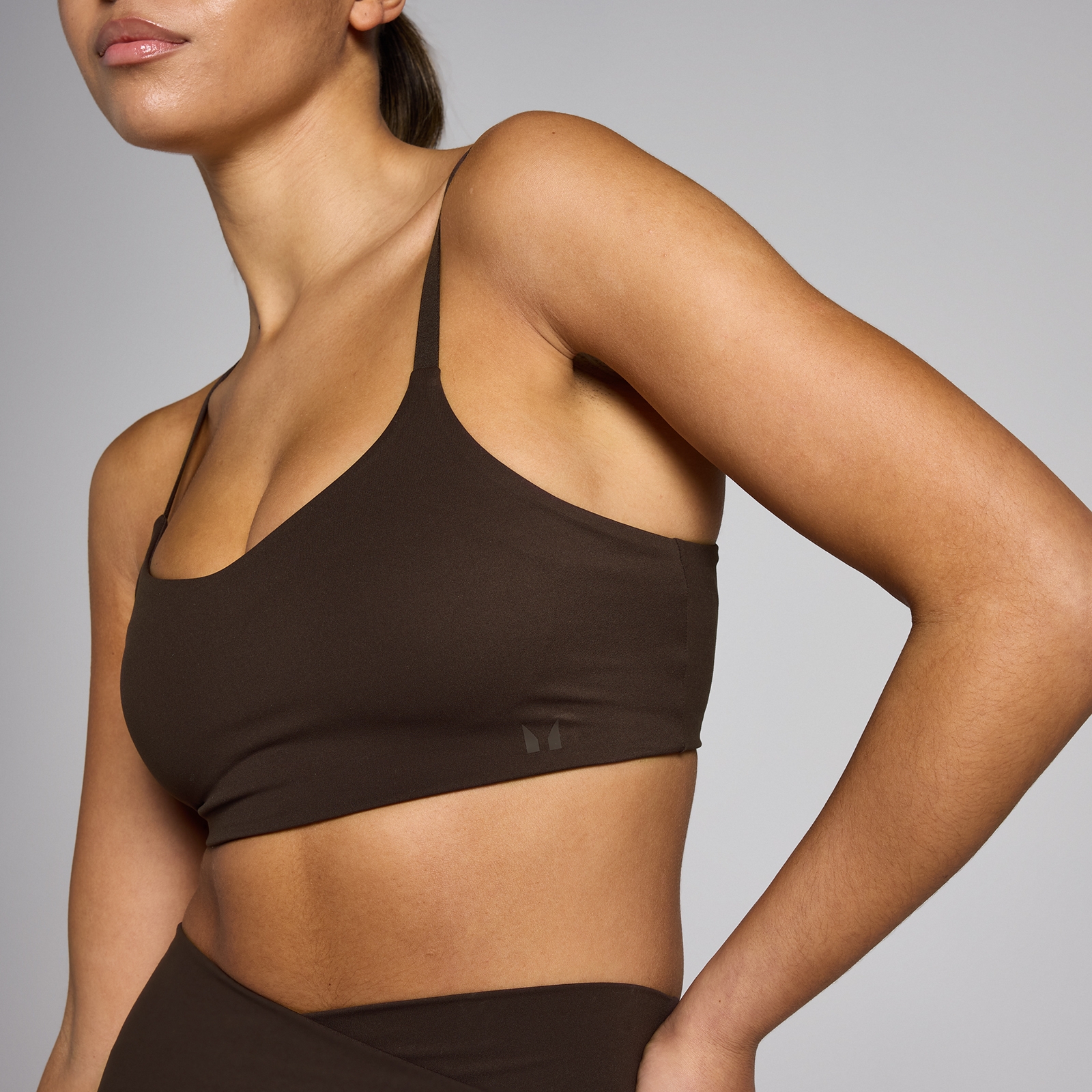 Thumbnail - MP Damen Tempo Sport-BH – Kaffee - XXL