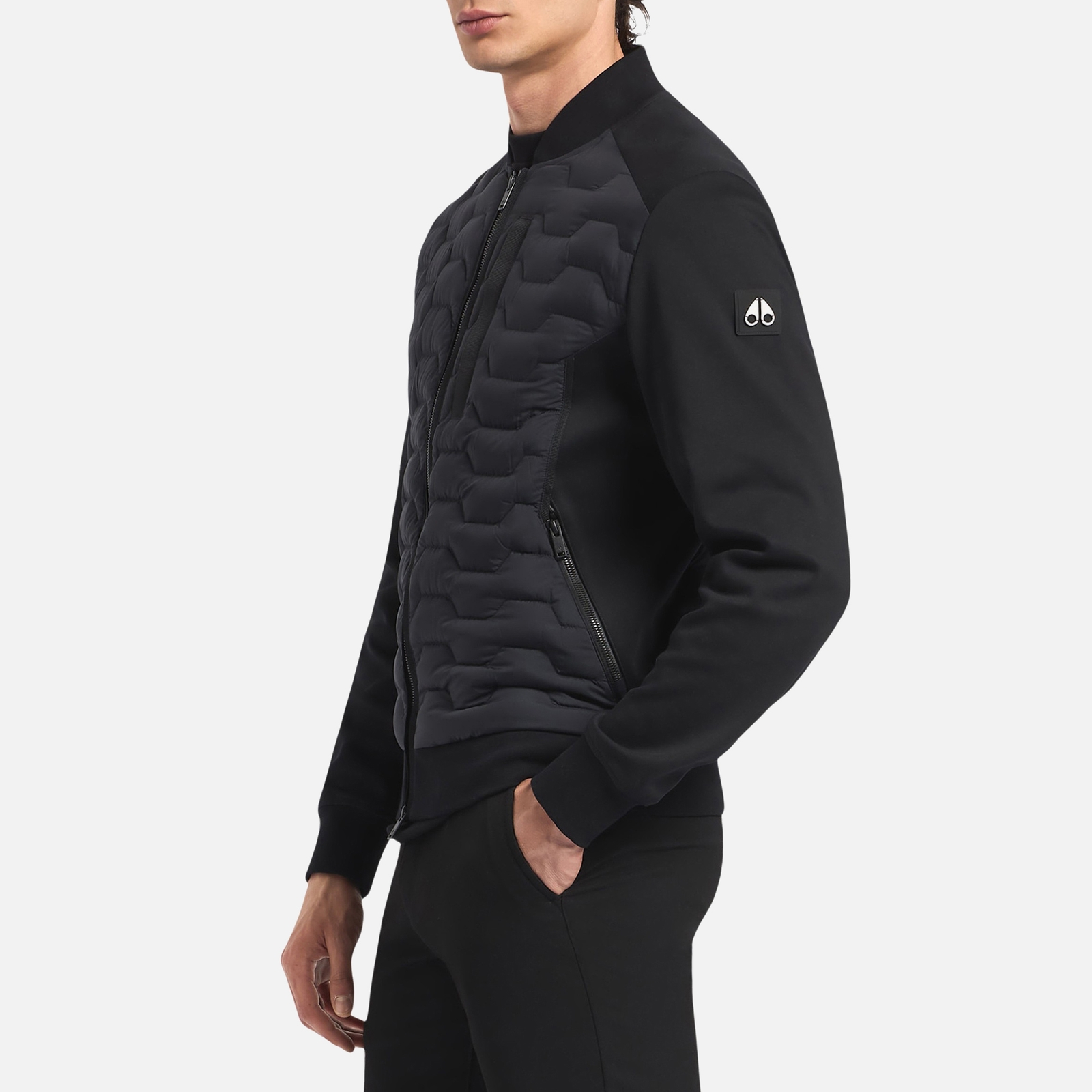 Moose Knuckles Granite Nylon Bomber Jacket - XXL