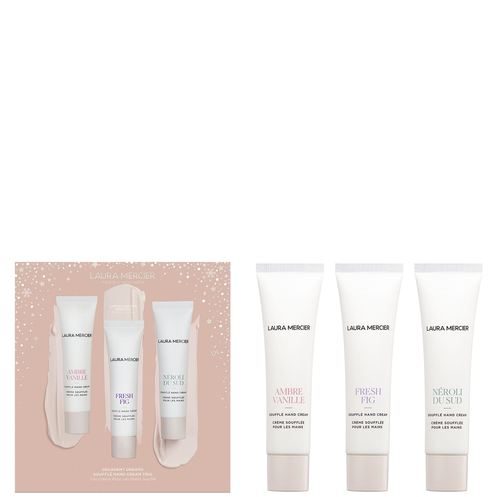 Laura Mercier Decadent Dreams Souffle' Hand Cream Trio