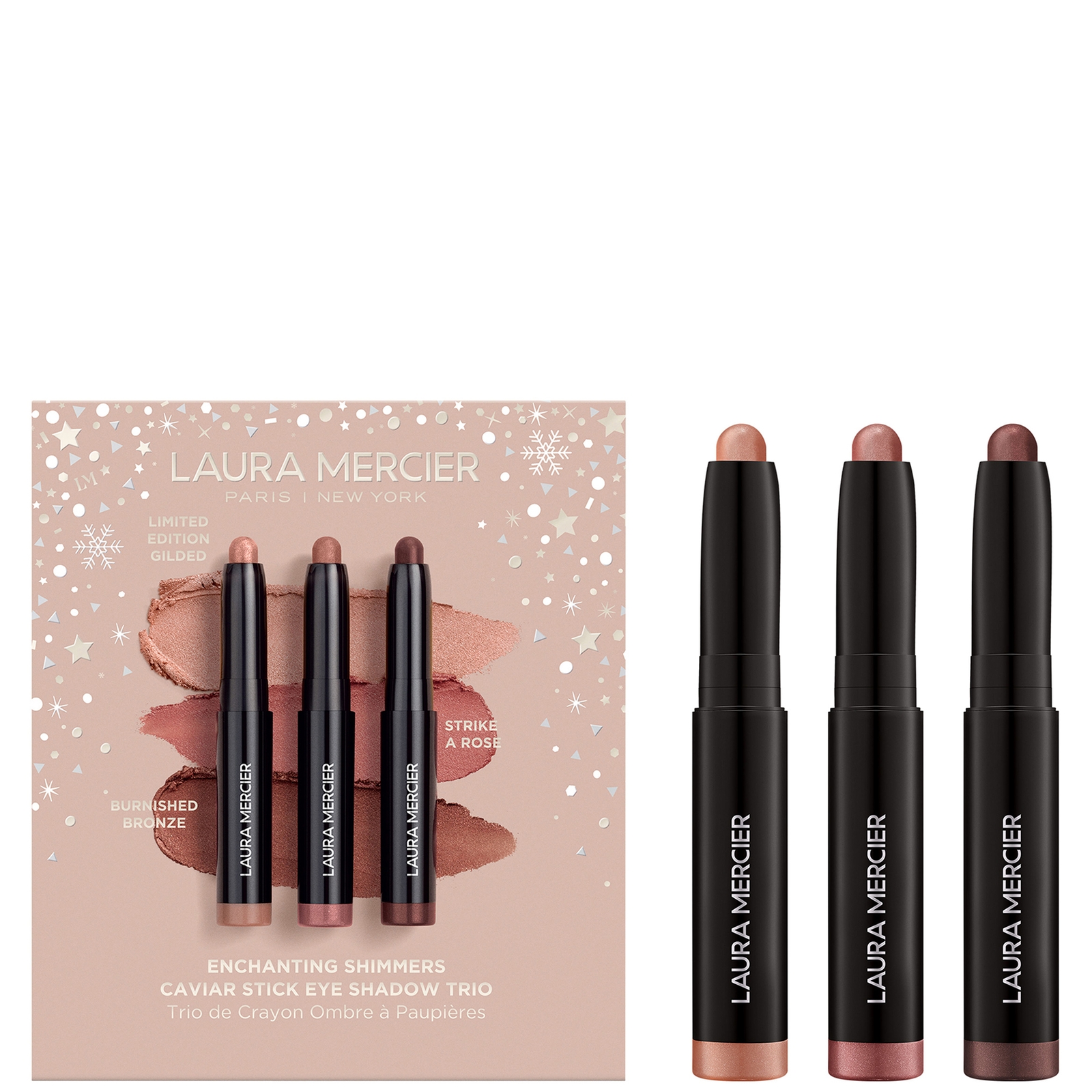 Laura Mercier Enchanting Shimmers ?Caviar Stick Eye Shadow Trio