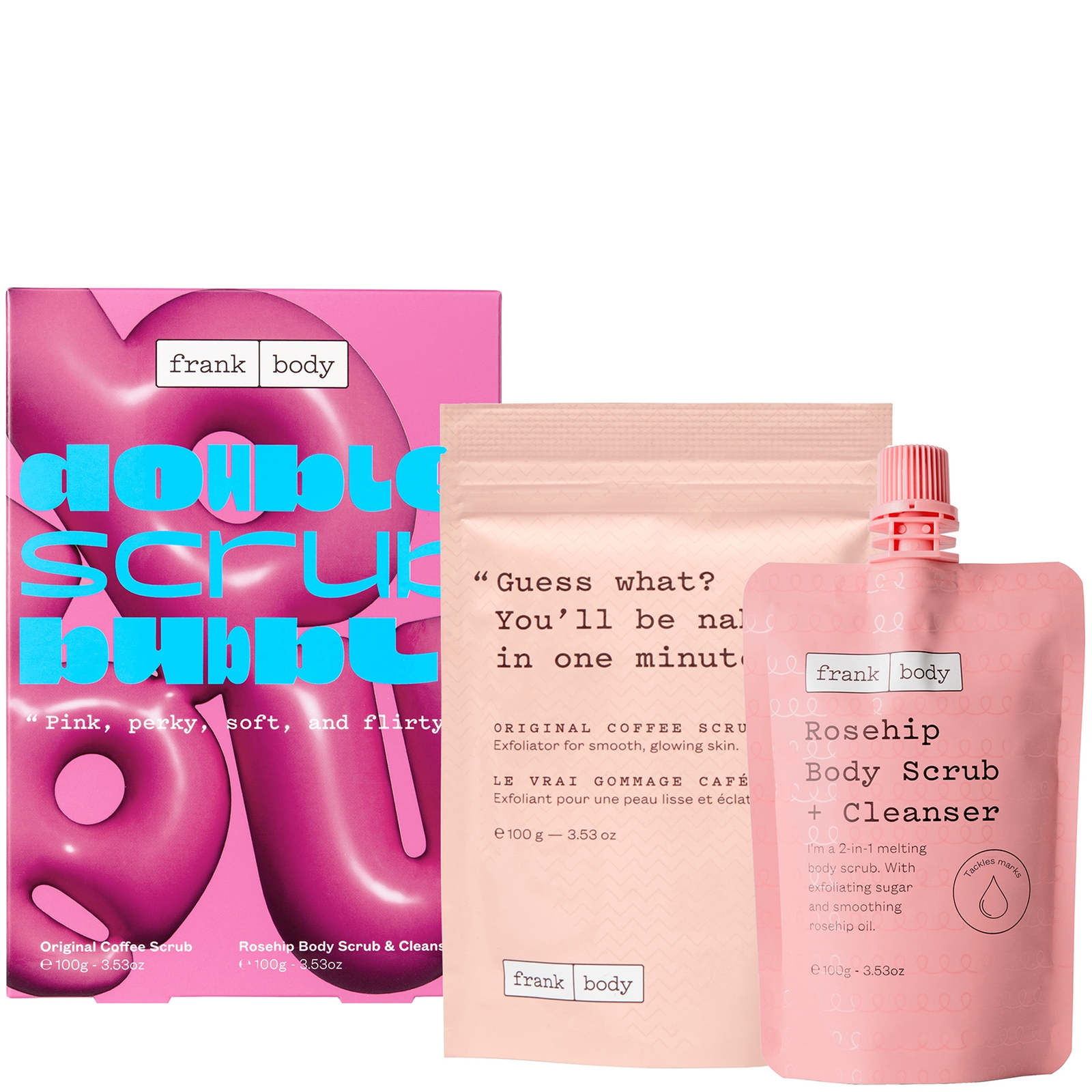 

Frank Body Double Scrub Bubble Set