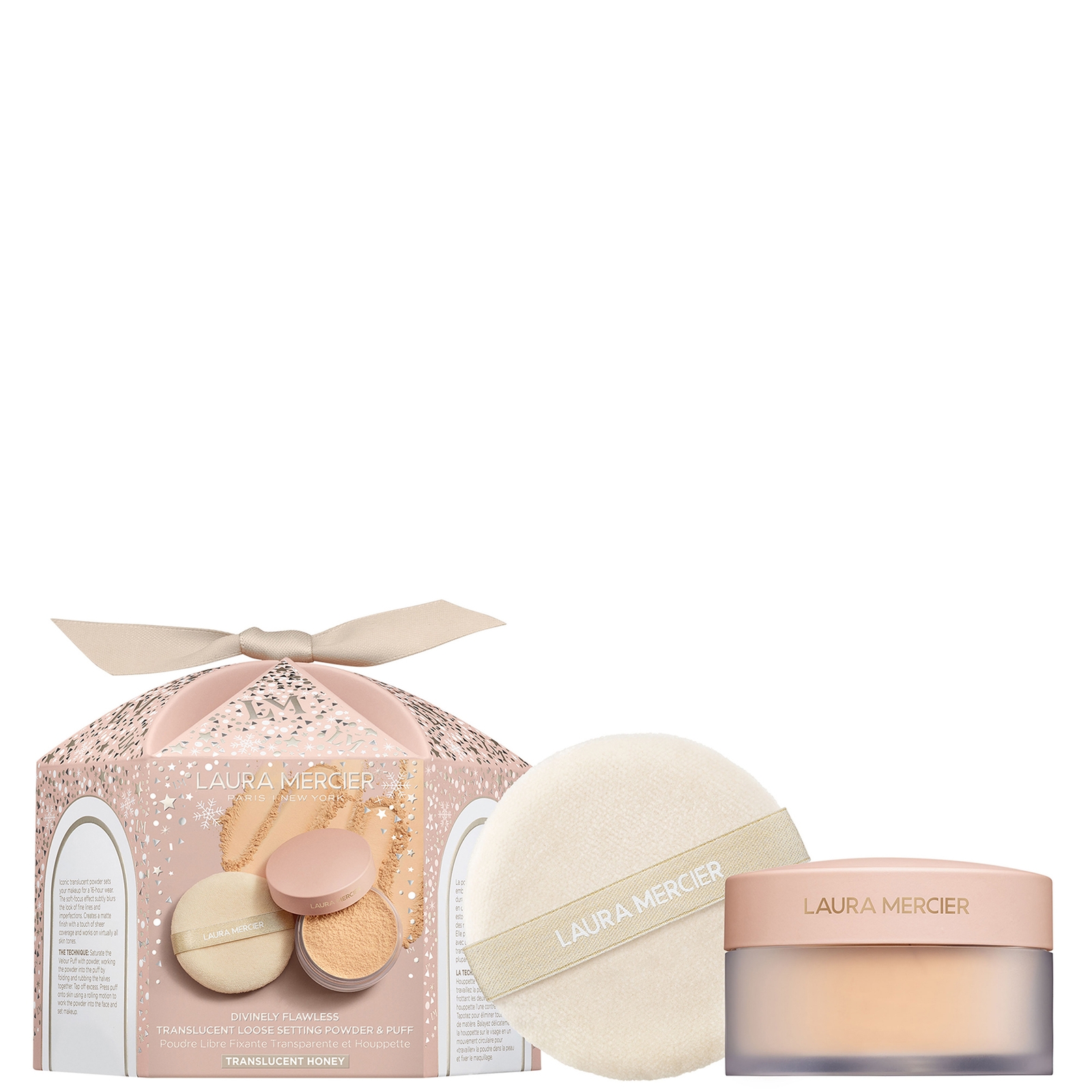 

Laura Mercier Divinely Flawless Translucent Loose Setting Powder and Puff 29g (Various Shades) - Honey
