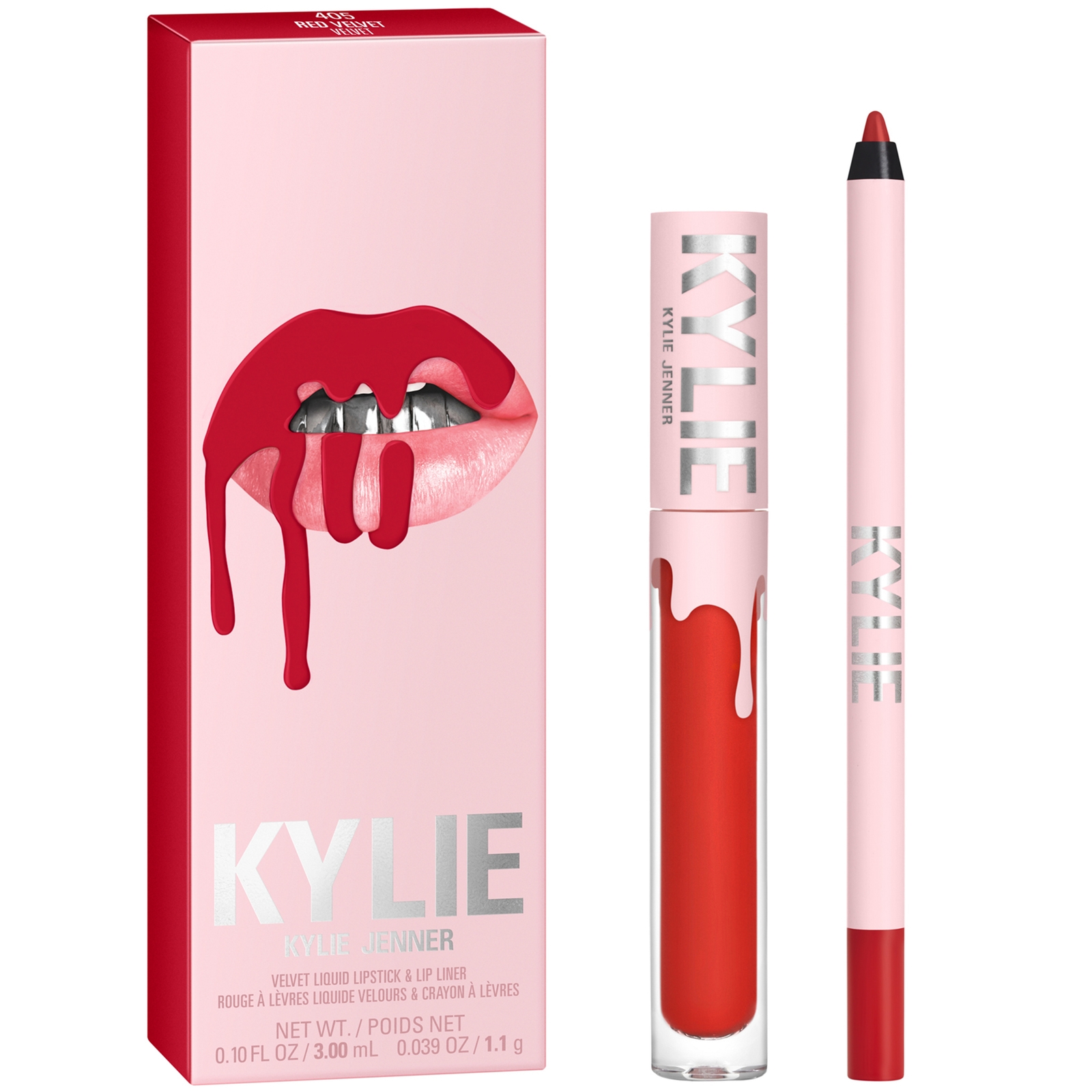 Kylie Cosmetics Velvet Lip Kit (various Shades) - 405 Red Velvet In 405 Red Velvet