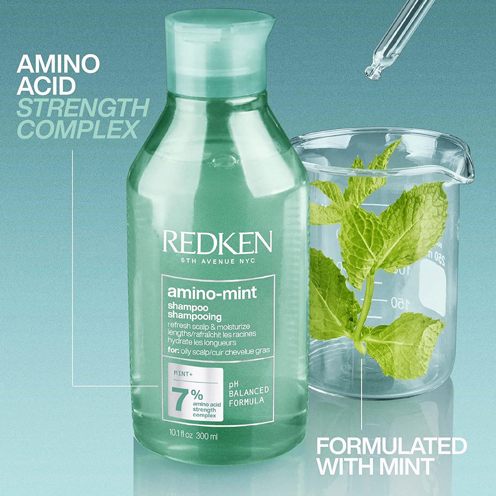 Thumbnail - Redken Amino Mint Scalp Cleansing for Greasy Hair Shampoo and All Soft Conditioner Bundle