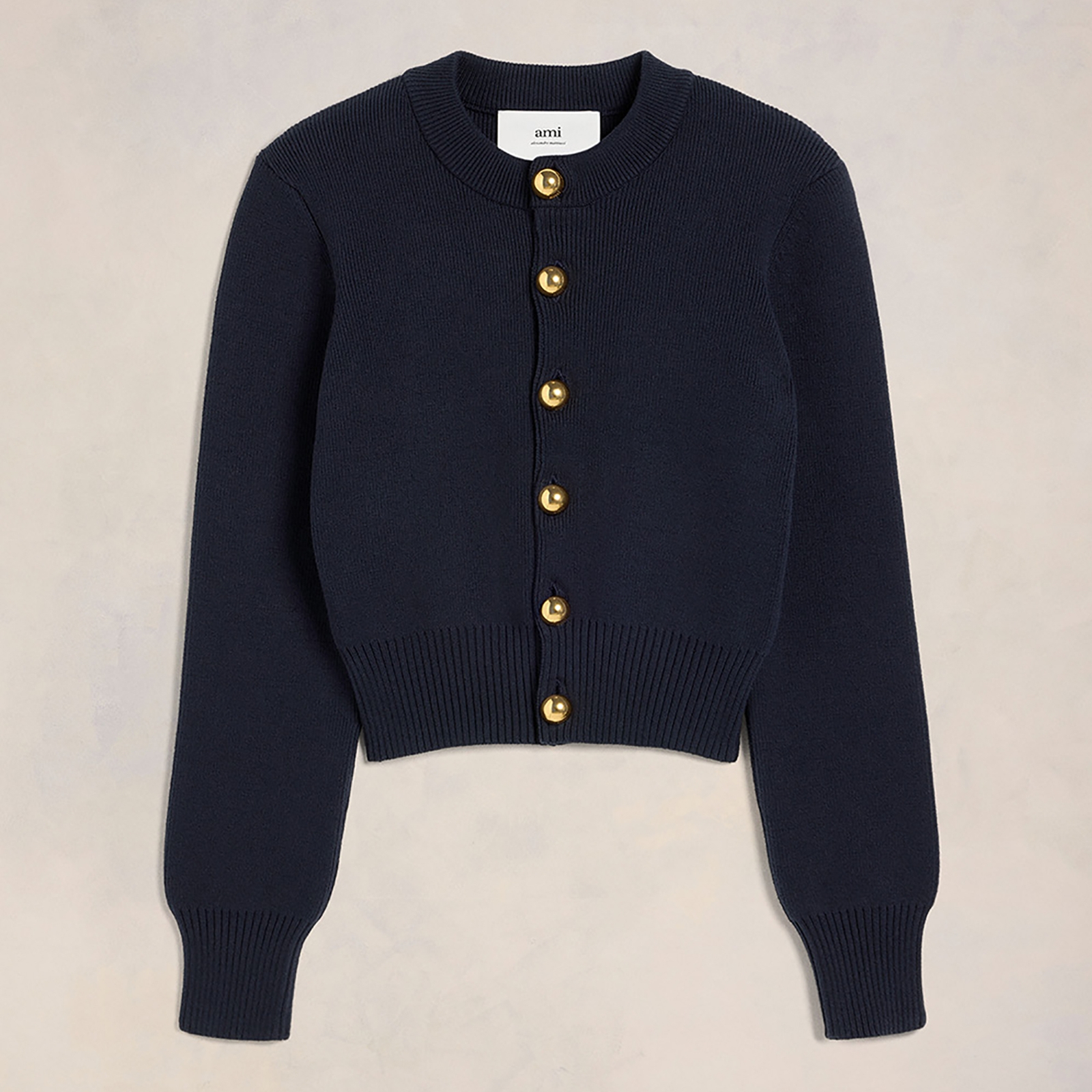 AMI Sailor Cotton and Wool-Blend Cardigan - XL
