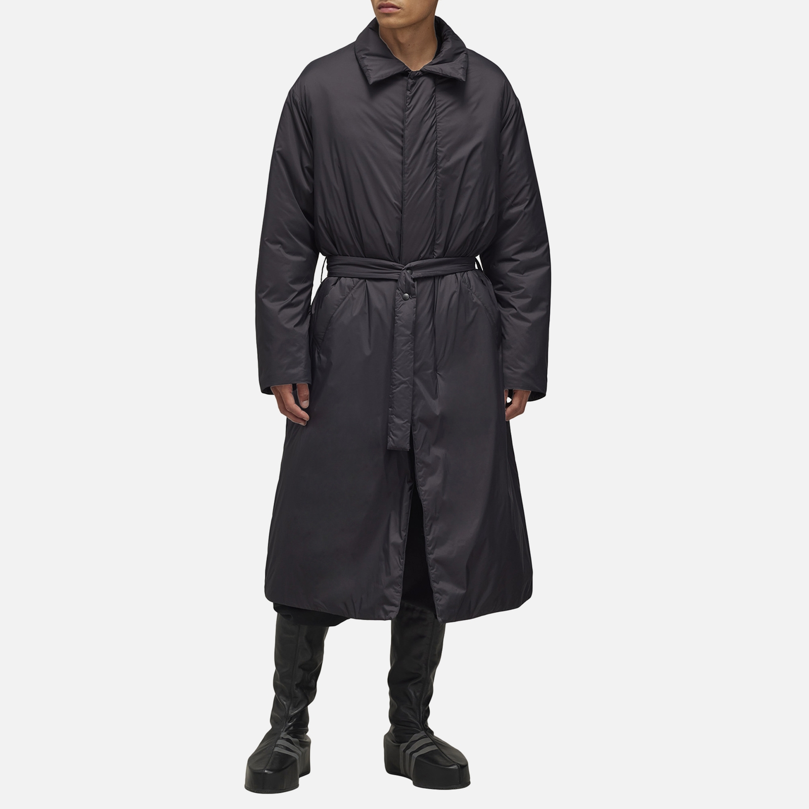 Y-3 Padded Recycled Shell Longline Coat - M