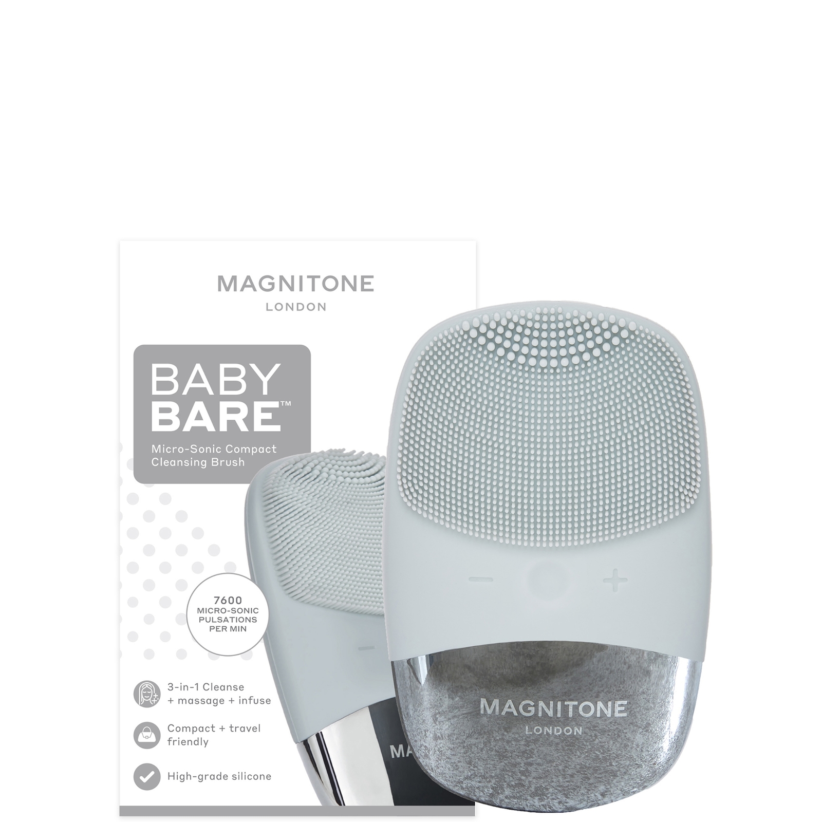 MAGNITONE LONDON MAGNITONE LONDON BABYBARE MICRO-SONIC COMPACT CLEANSING BRUSH
