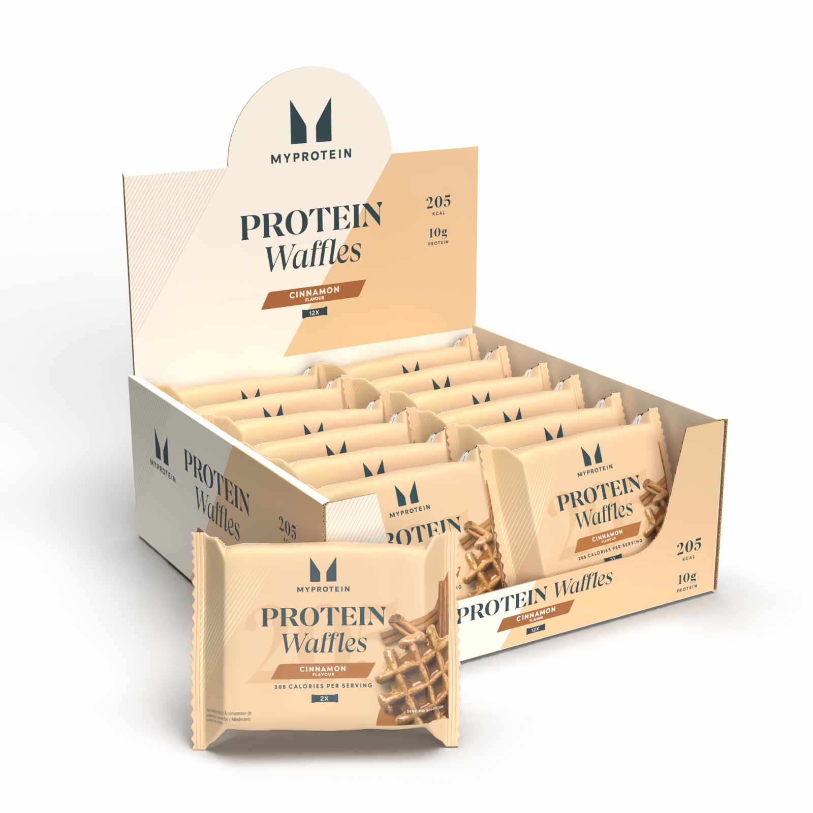 5059883473864 - Proteinwaffeln - 12 x 50g - Zimt 5059883473864 - Proteinwaffeln - 12 x 50g - Zimt