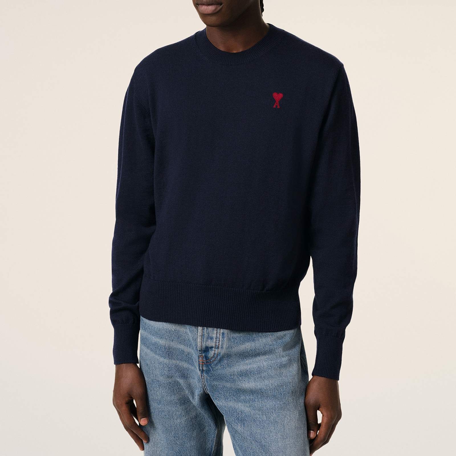 AMI Red de Coeur Wool Jumper - XL