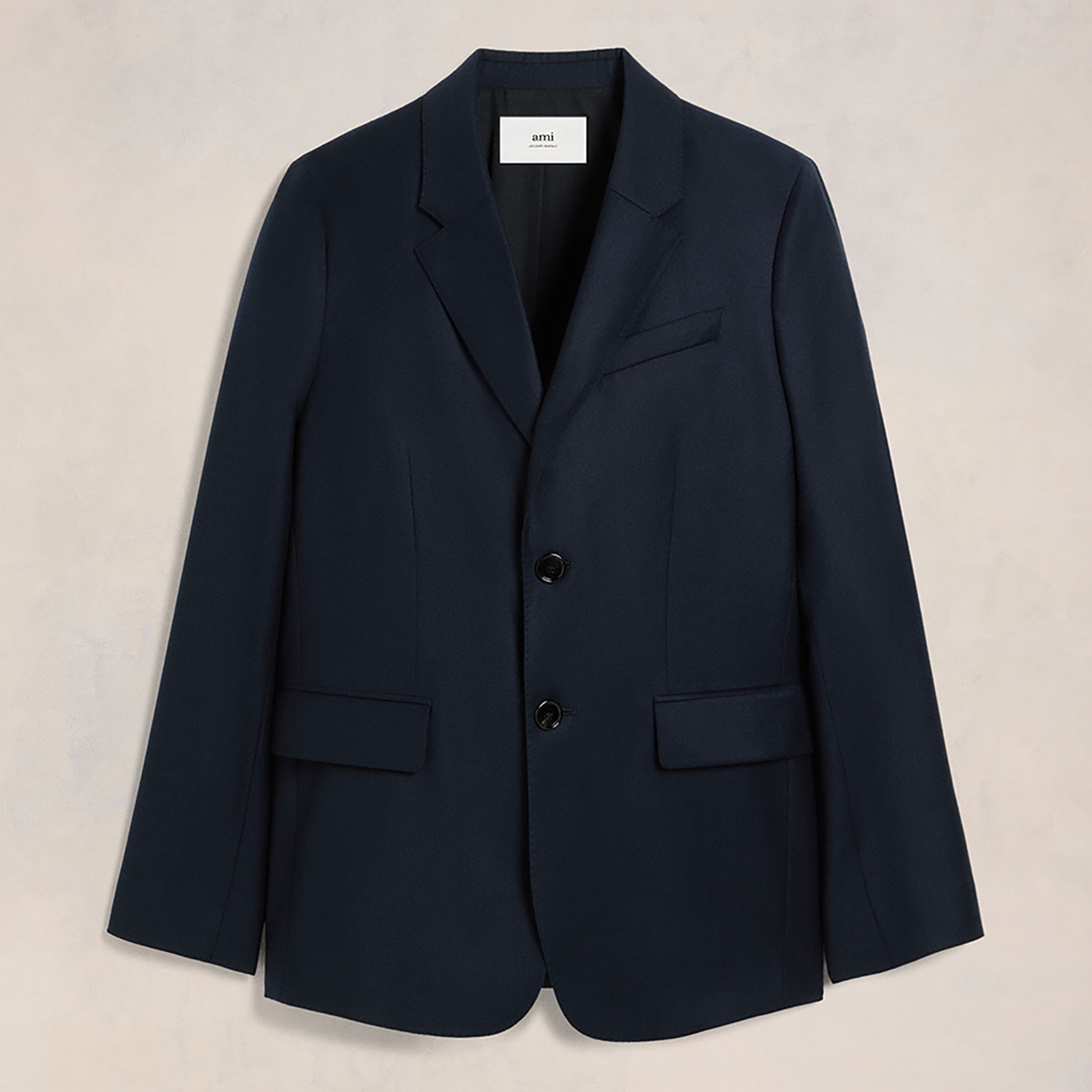 AMI Two Buttons Wool Blazer Jacket - IT 46/S