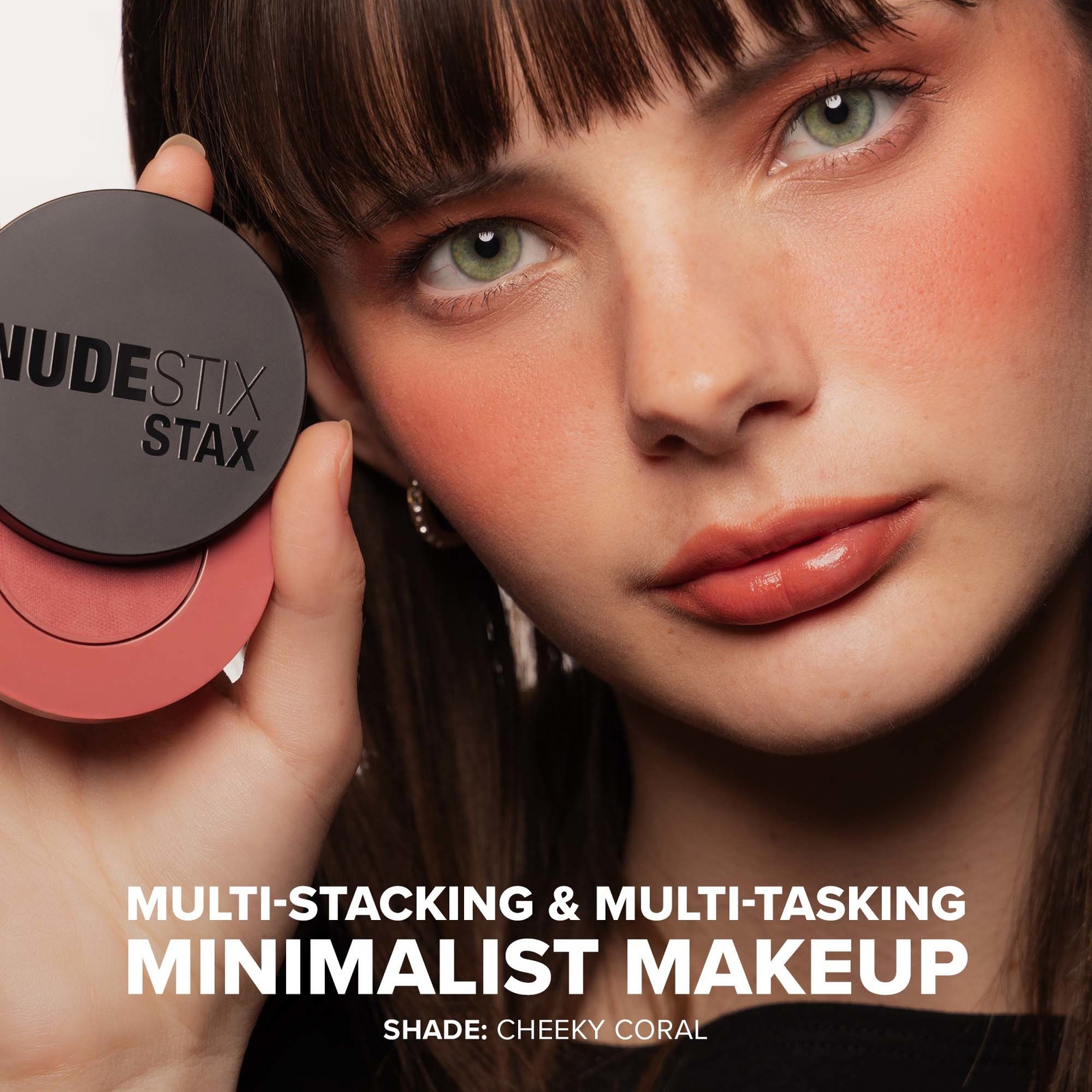 Thumbnail - NUDESTIX Stax All Over Color Blush Balm 2.5g (Various Shades) - Cheeky Coral