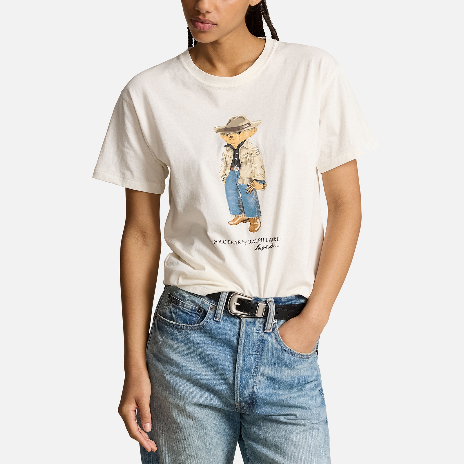 Polo Ralph Lauren Fringe Bear Cotton-Jersey T-Shirt - XXL