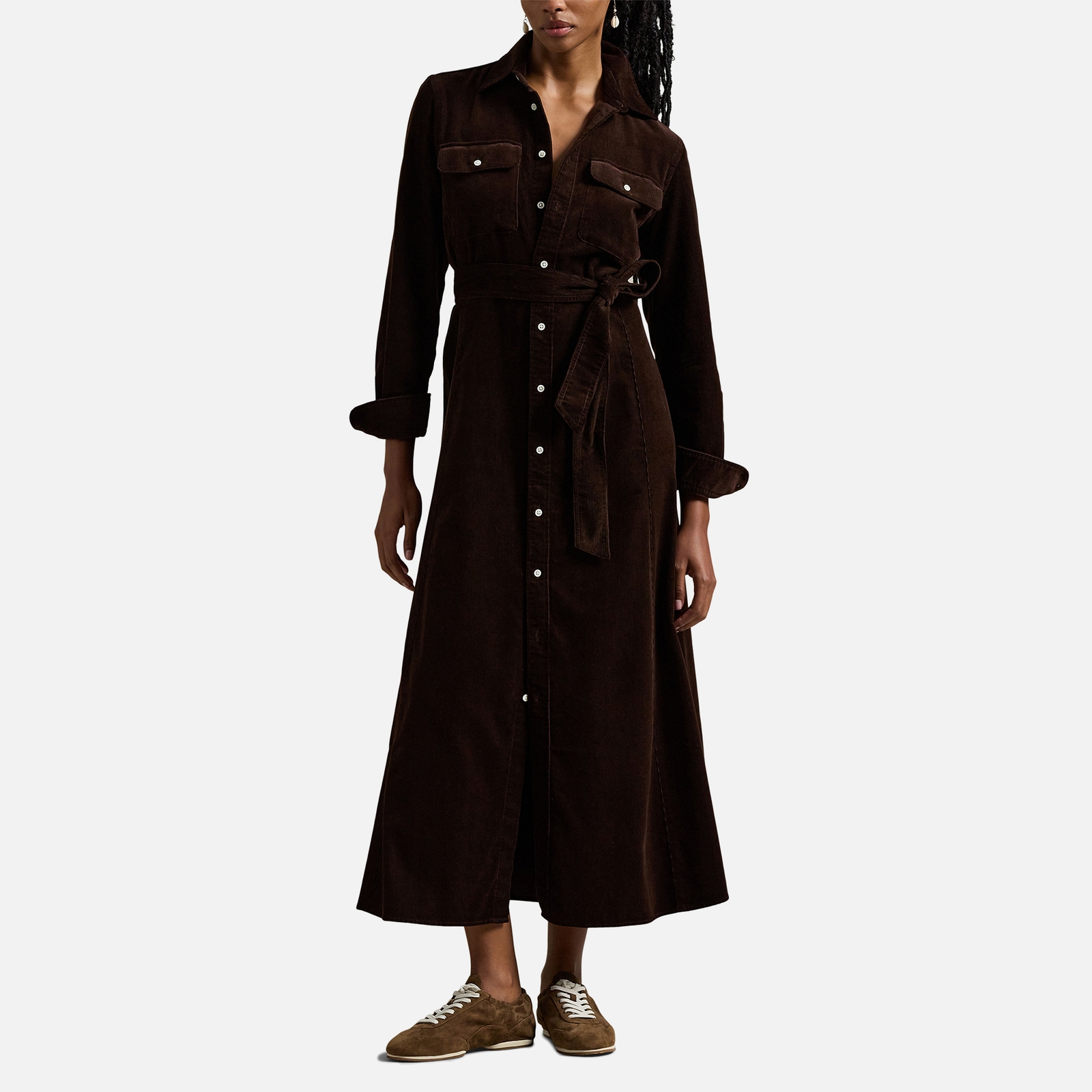 Polo Ralph Lauren Cotton-Corduroy Day Dress - UK 16