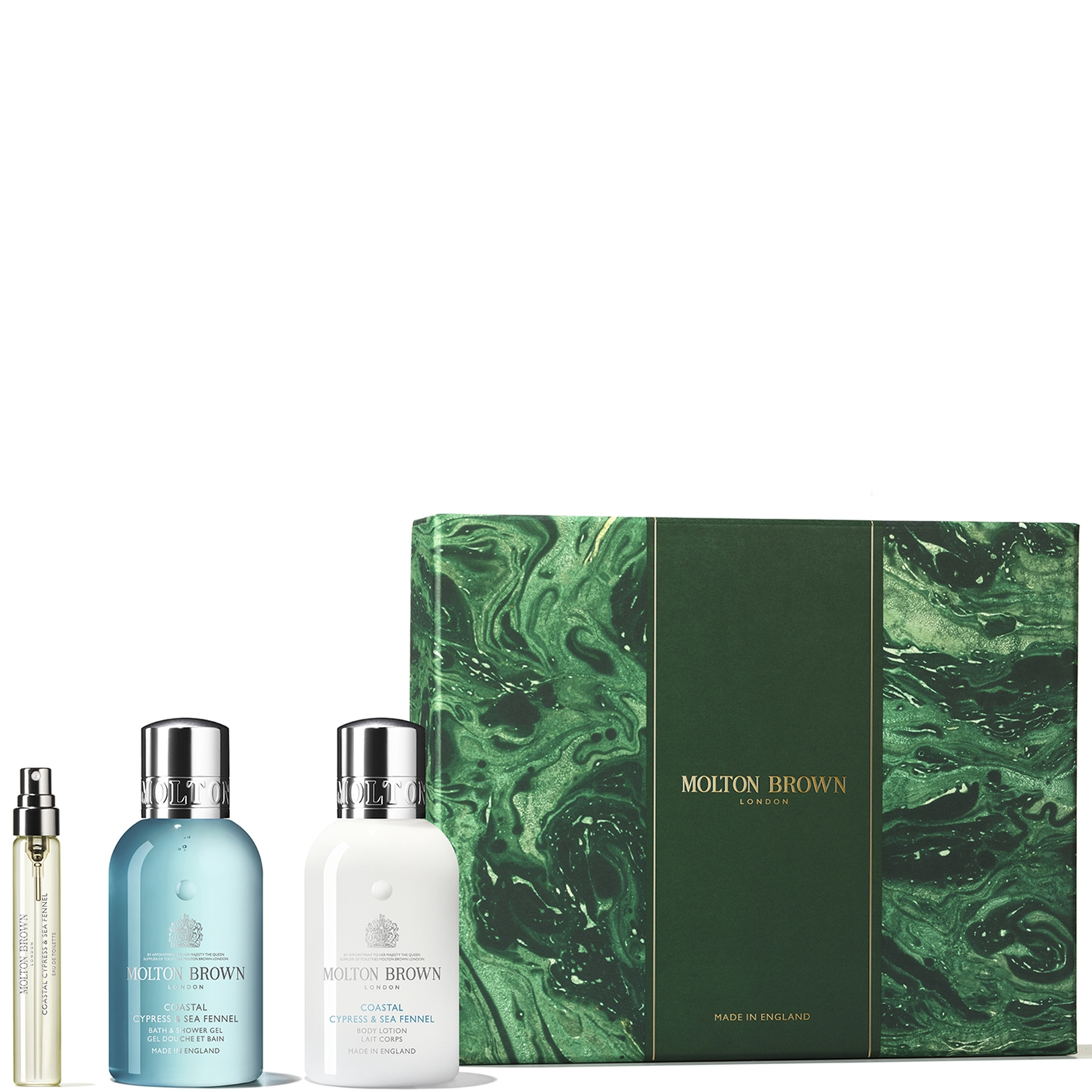 Molton Brown Coastal Cypress & Sea Fennel Travel Gift Set (worth £36) In Multi