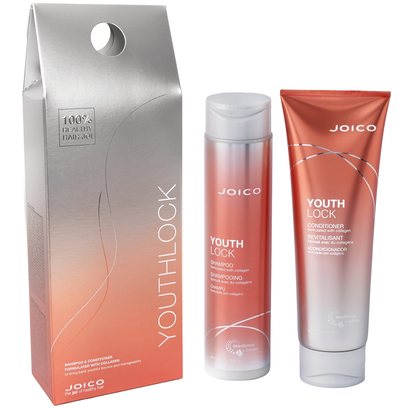Joico YouthLock with Collagen Healthy Hair Joi Gift Set - Shampoo and Conditioner