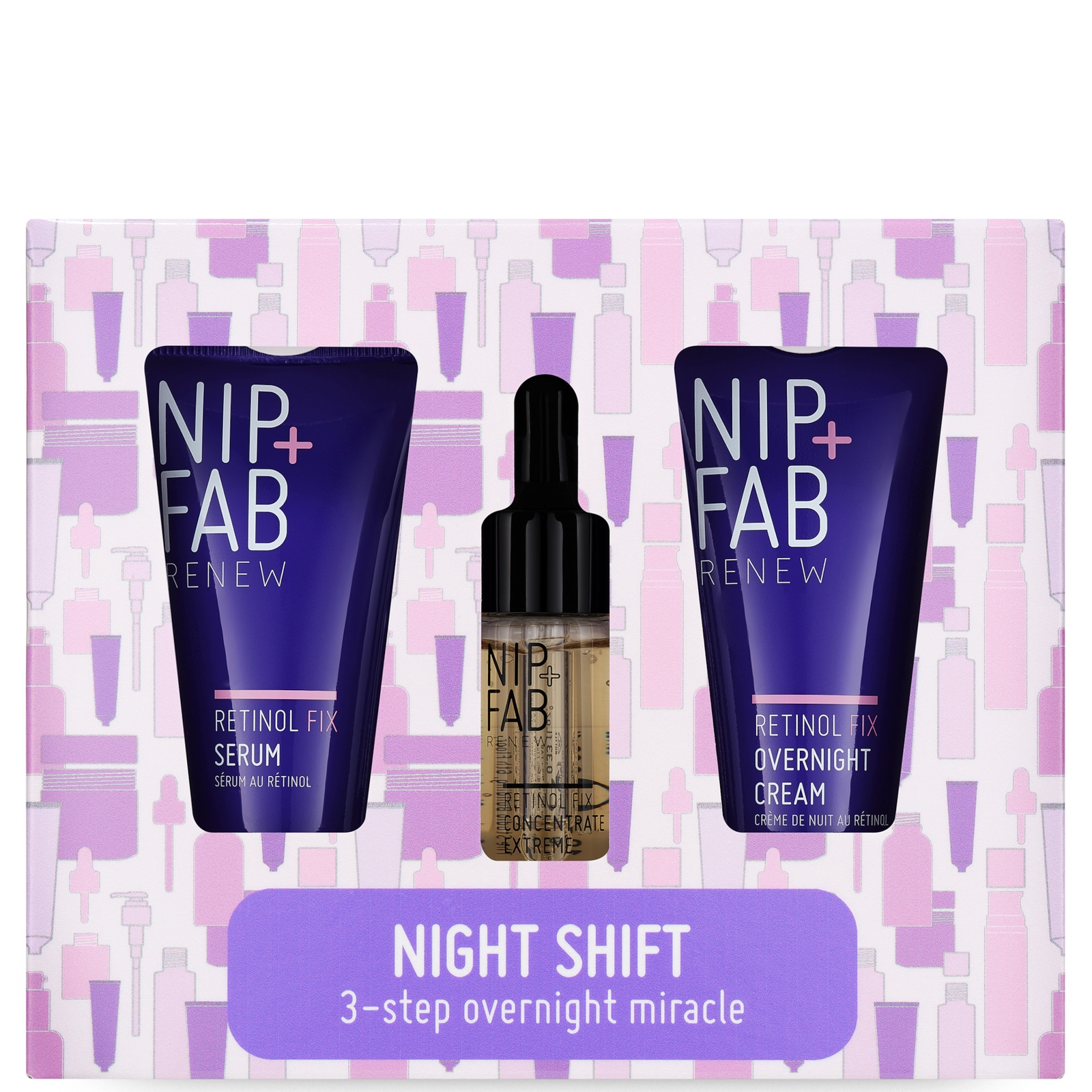

NIP+FAB Night Shift Trio