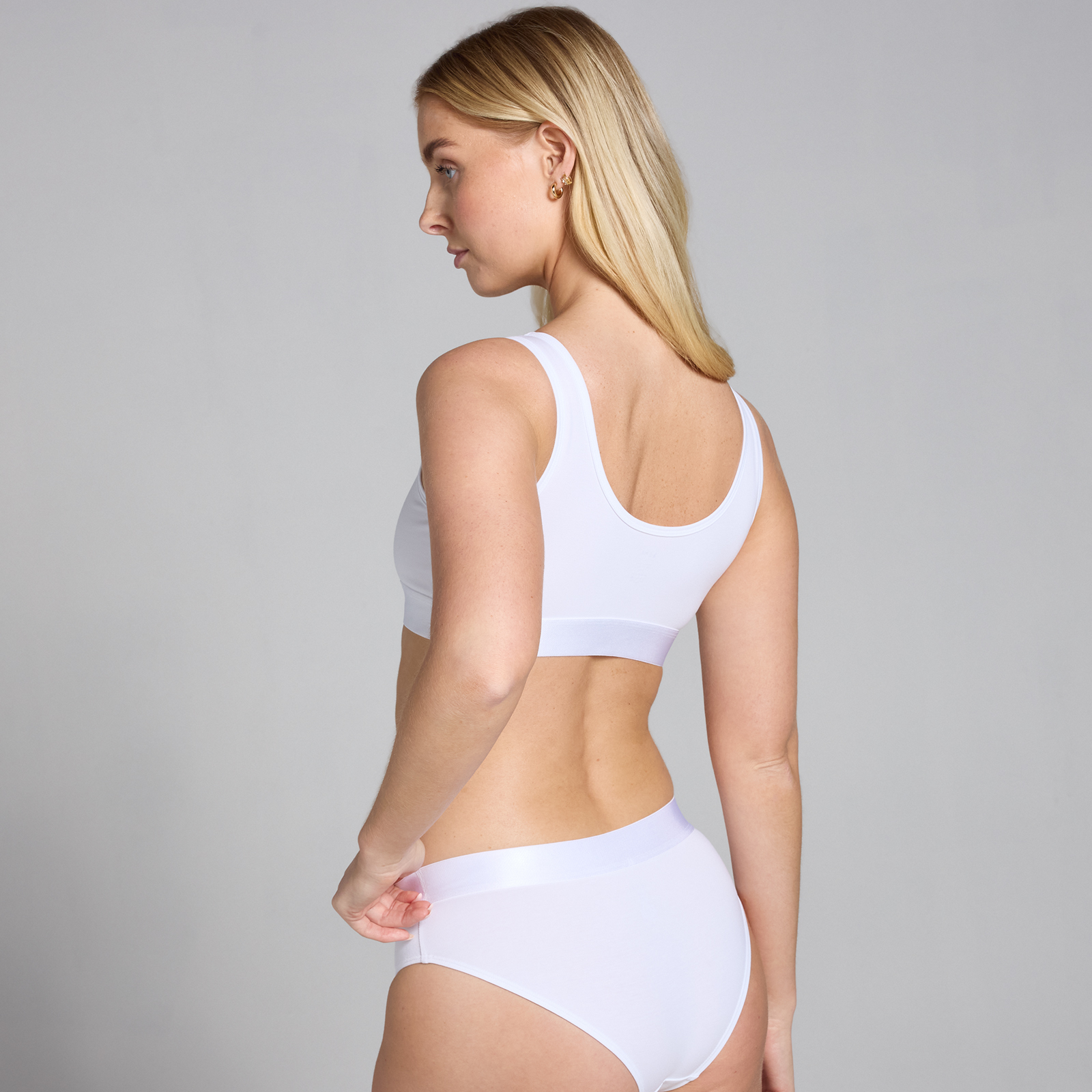 MP Damen Bikinislip mit mittelhohem Bund (3er-Packung) – Weiß - M