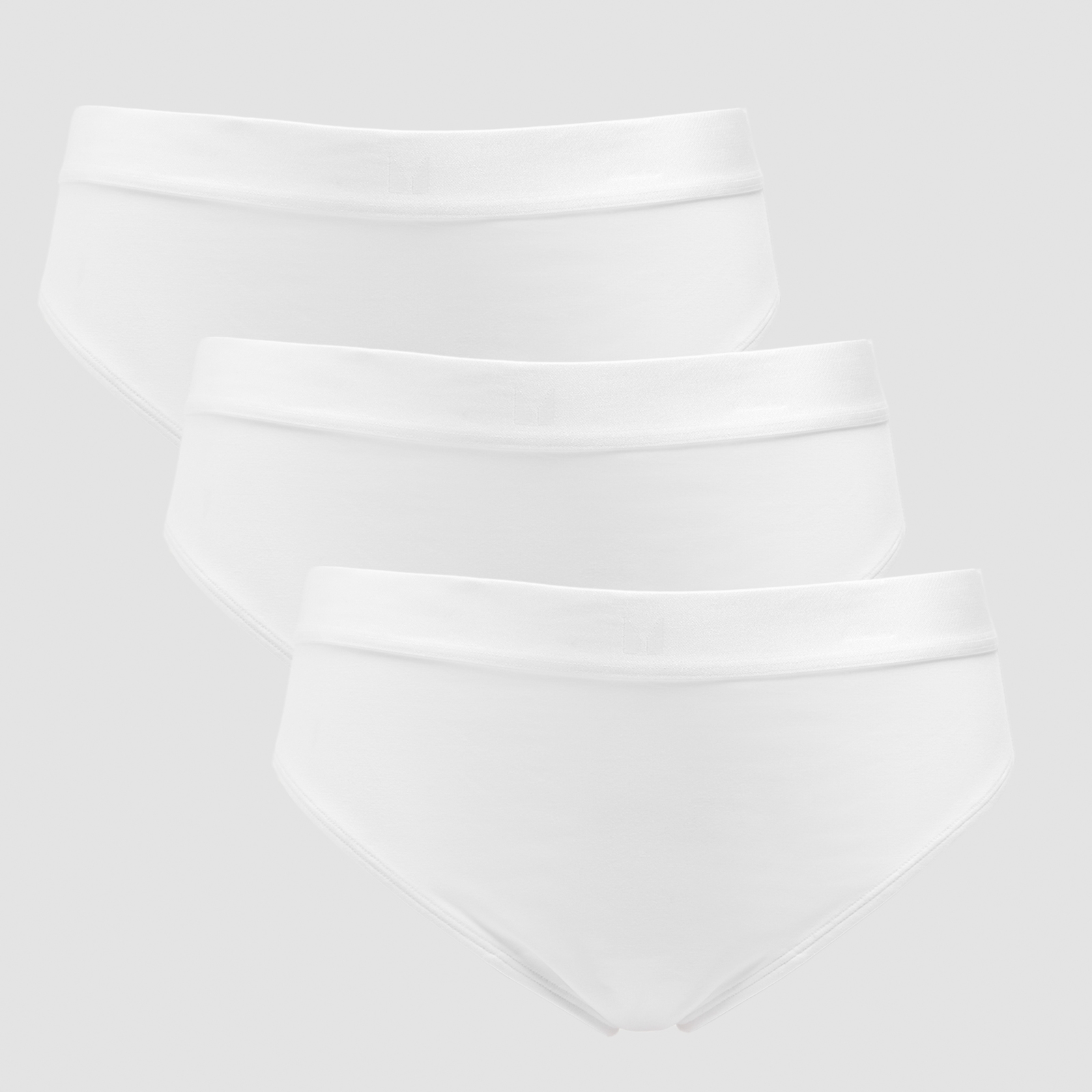 5059883451657 - Damen Bikinislip mit mittelhohem Bund (3er-Packung) – Weiß - S 5059883451657 - Damen Bikinislip mit mittelhohem Bund (3er-Packung) – Weiß - S