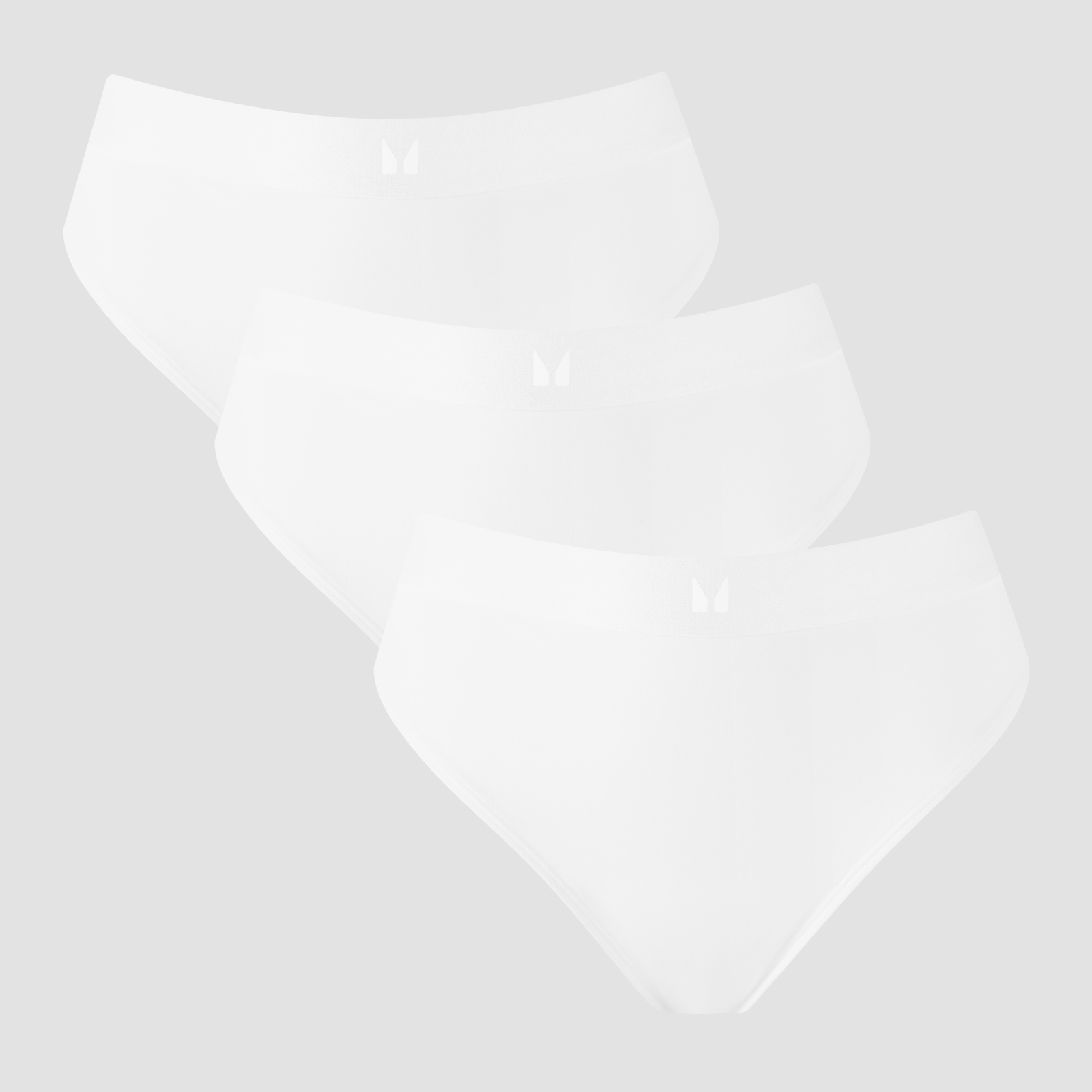 5059883451794 - Damen Tanga mit mittelhohem Bund (3er-Packung) – Weiß - XS