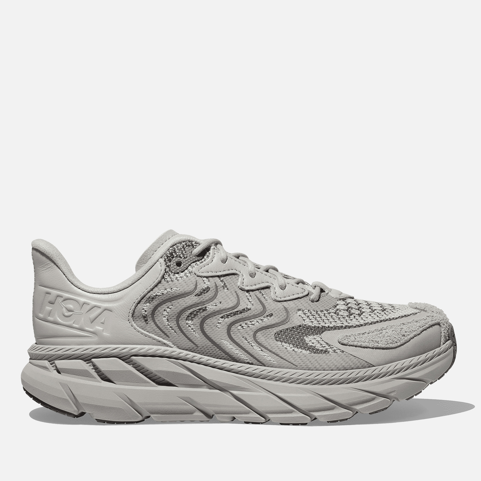 Hoka One One Women's Clifton Ls Leather and Knit Trainers - UK 8
