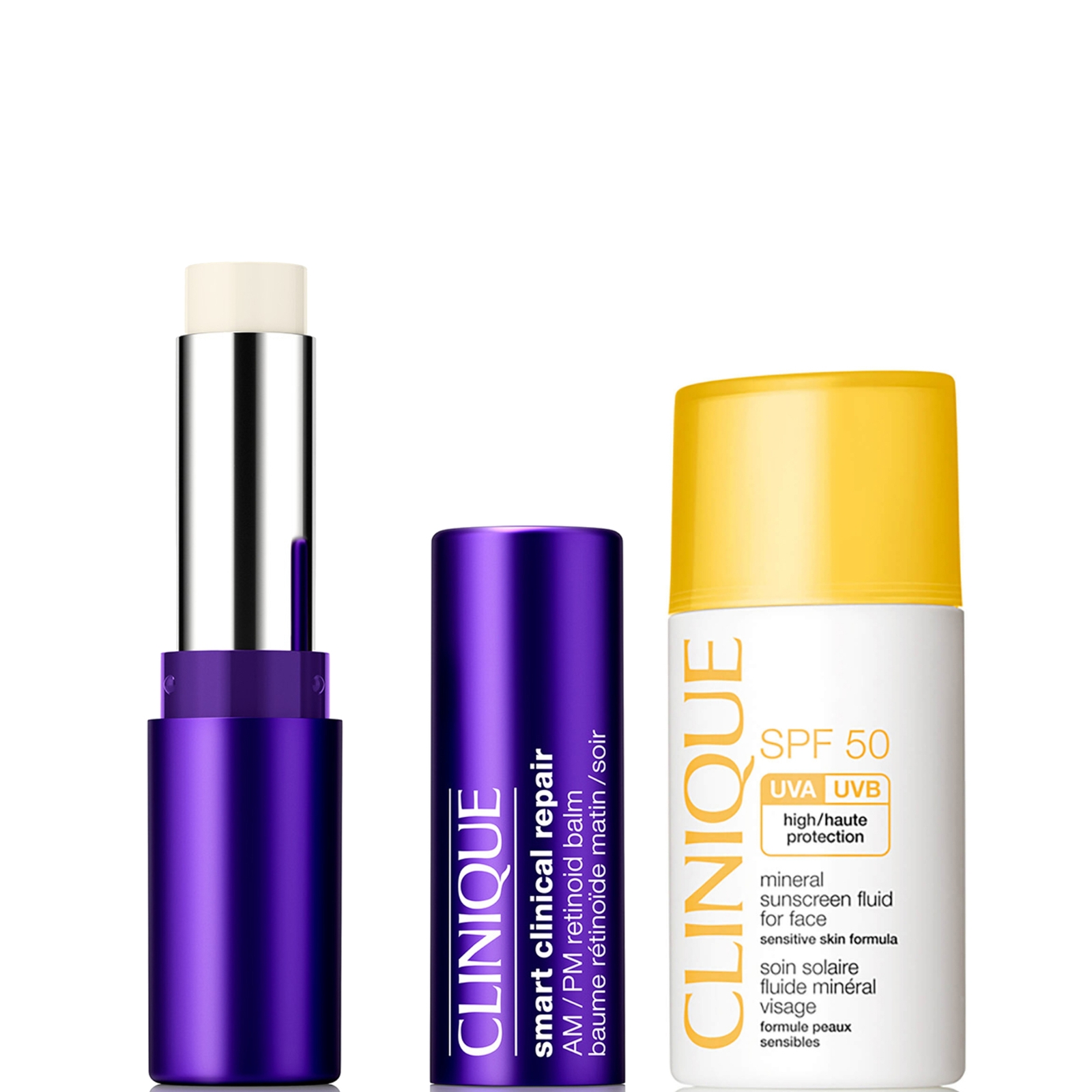 Clinique Smart Clinical Repair Am/pm Retinoid Balm And Spf 50 Mineral Fluid Duo