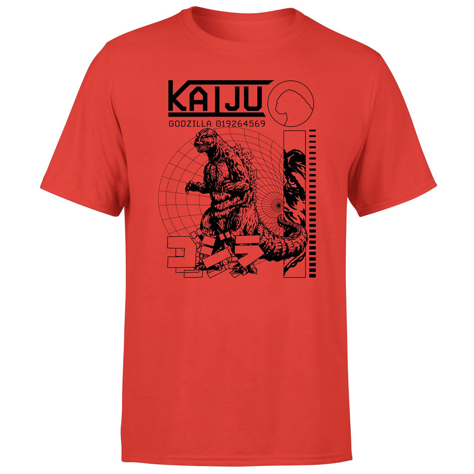 Godzilla Kaiju Unisex T-Shirt - Red - XL