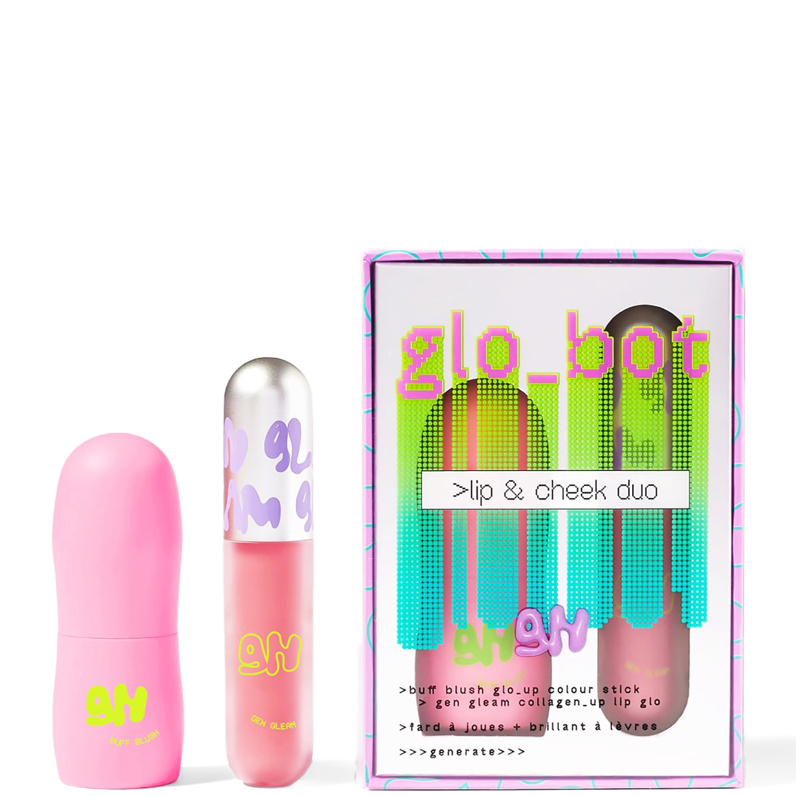

Glow Hub Glo Bot Lip and Cheek Duo