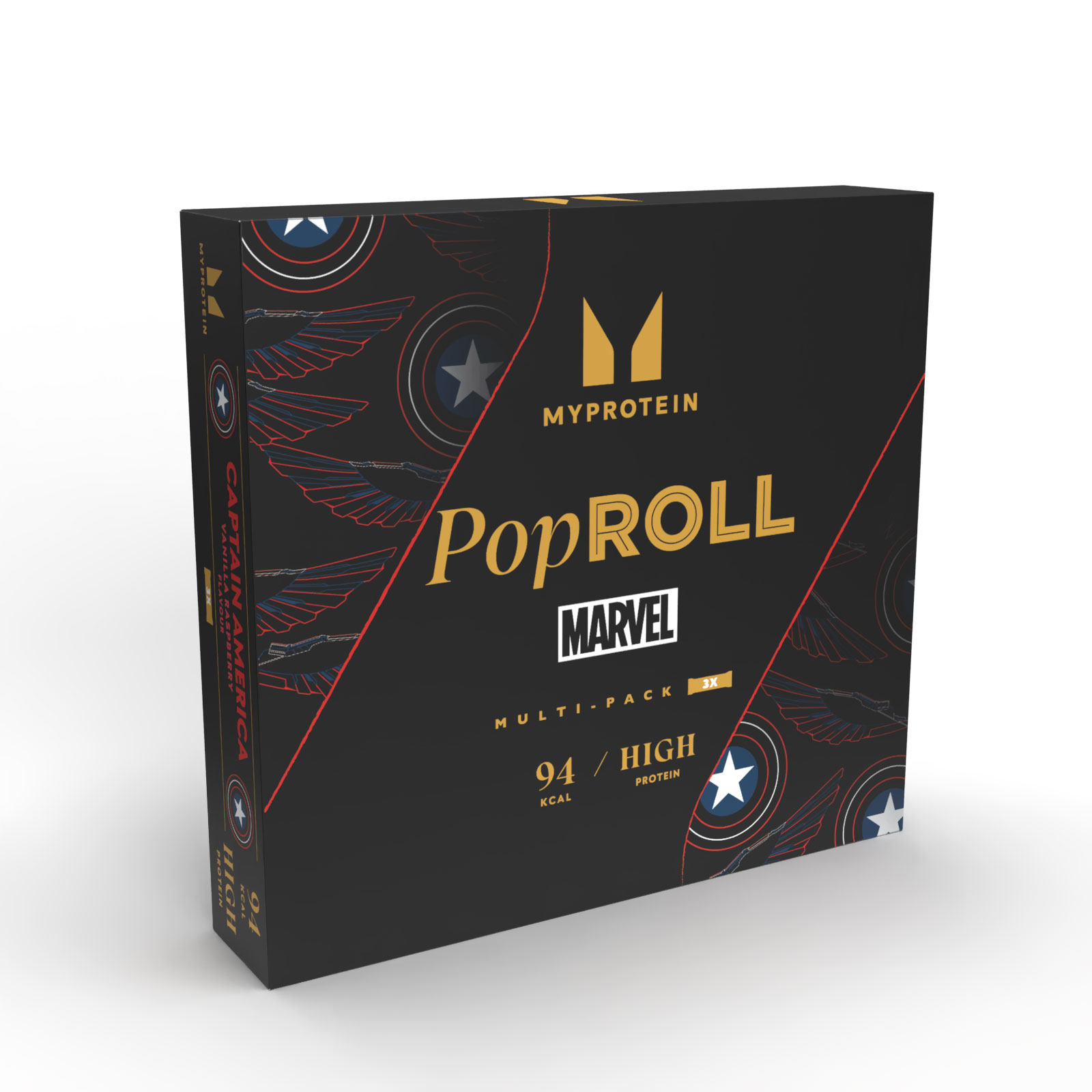 5059883474328 - Pop Rolls - 3 x 27g - Captain America 5059883474328 - Pop Rolls - 3 x 27g - Captain America