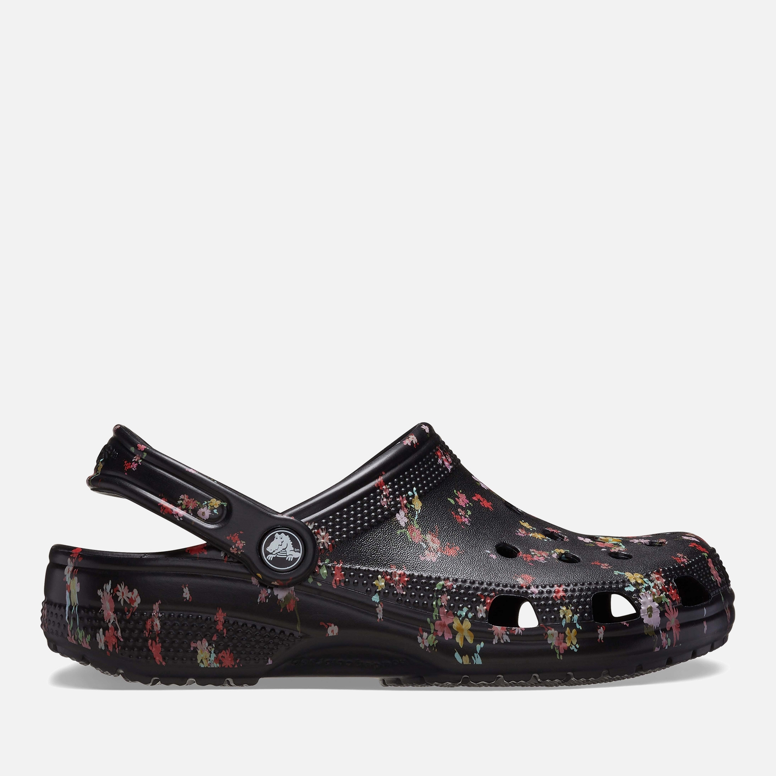 Crocs Classic Ditsy Floral Clog - Black - UK M5/W6