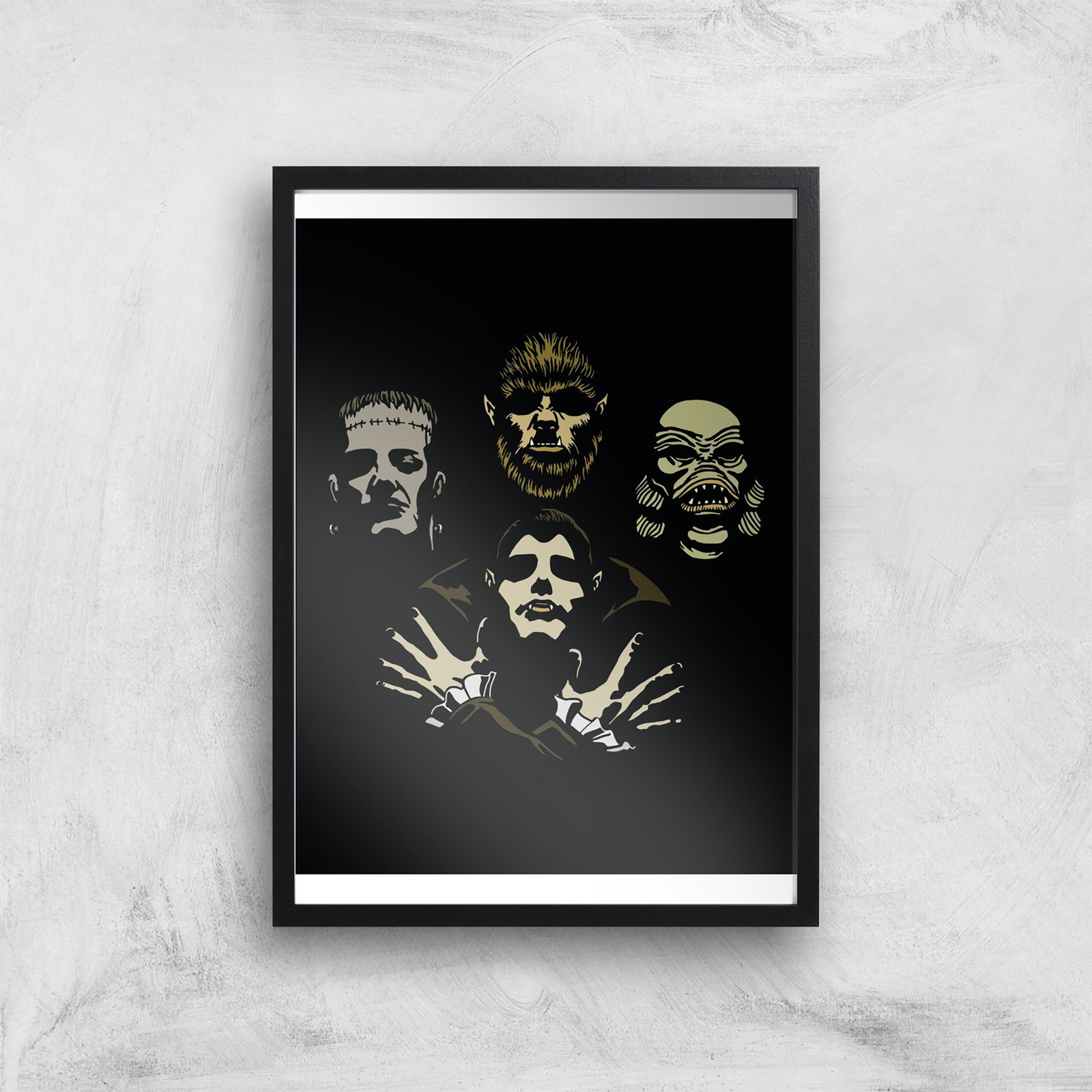 Threadless x IWOOT Monster Rhapsody Giclee Art Print - A3 - Black Frame