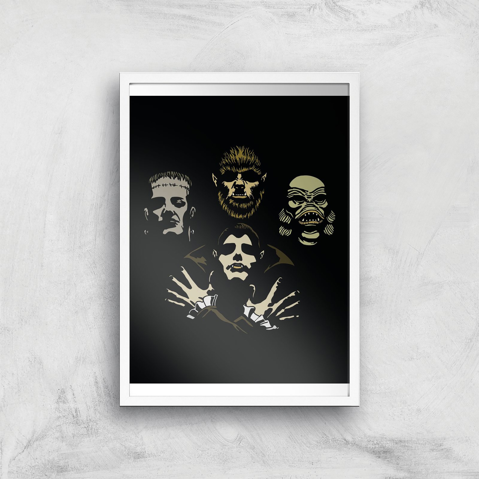 Threadless x IWOOT Monster Rhapsody Giclee Art Print - A2 - White Frame