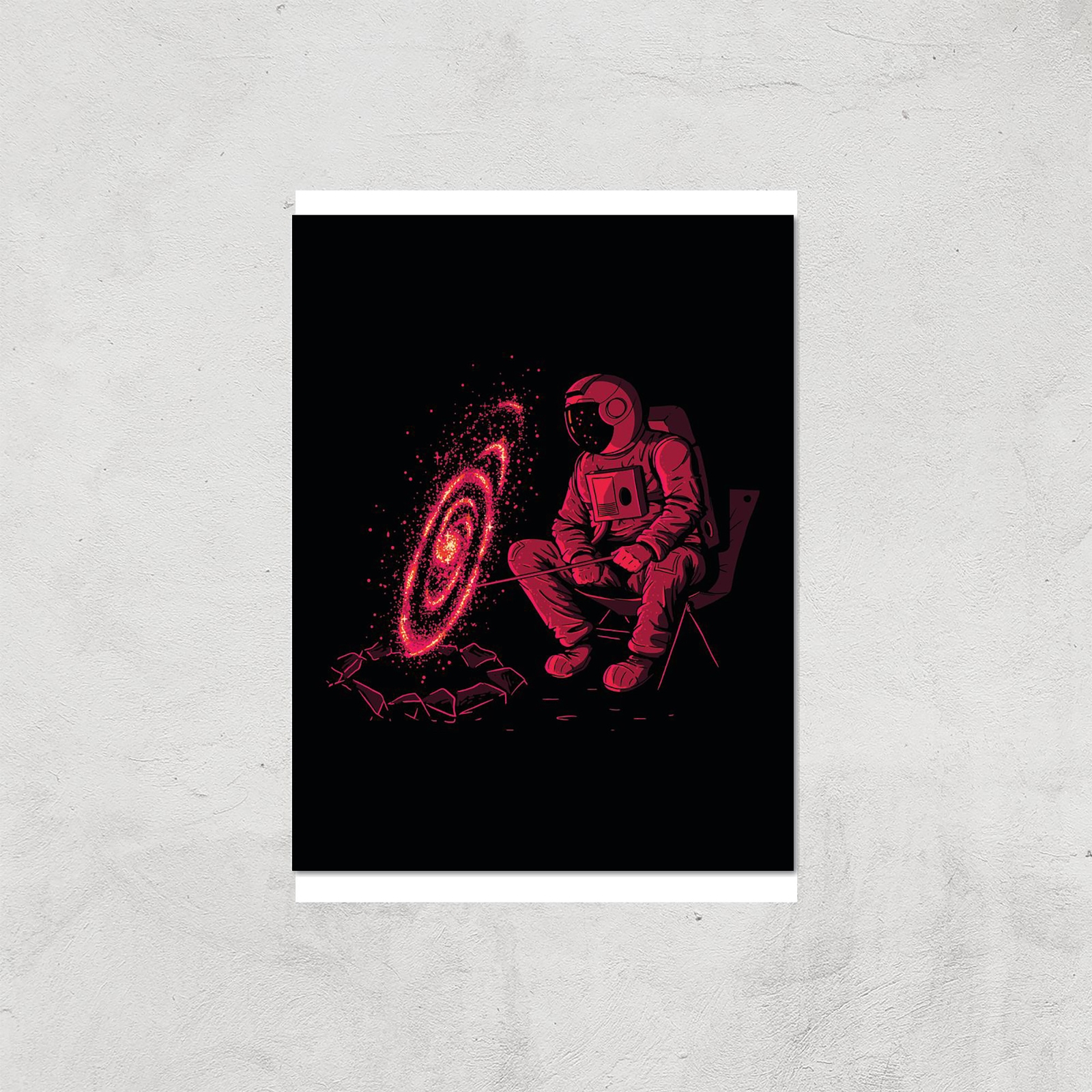 Threadless x IWOOT Cosmic Camping Giclee Art Print - A3 - Print Only
