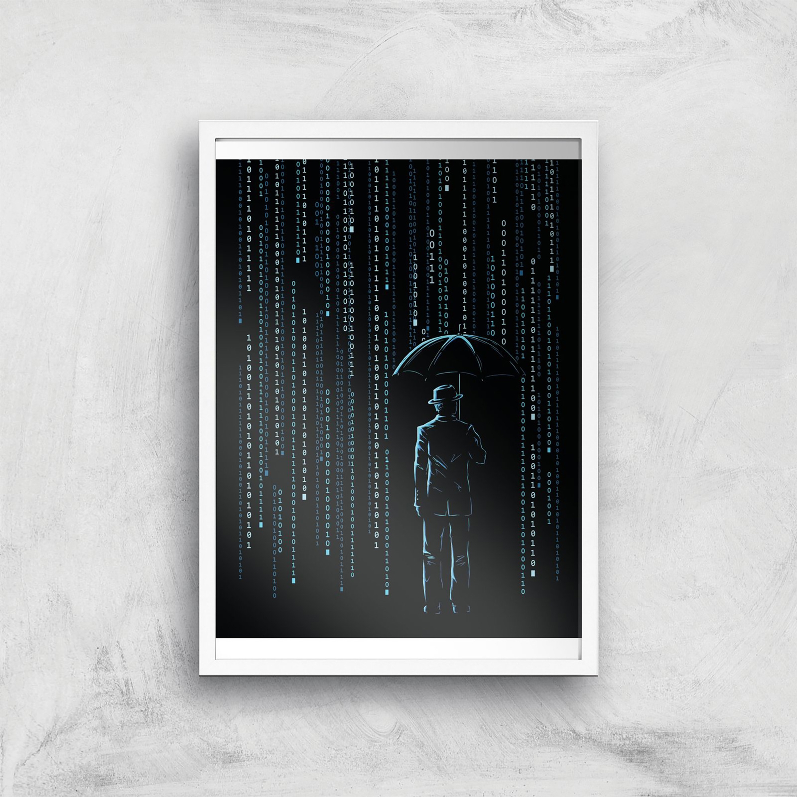 Threadless x IWOOT Digital Storm Giclee Art Print - A4 - White Frame