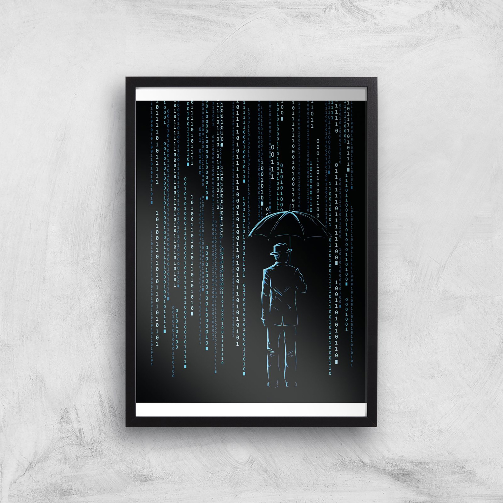 Threadless x IWOOT Digital Storm Giclee Art Print - A4 - Black Frame