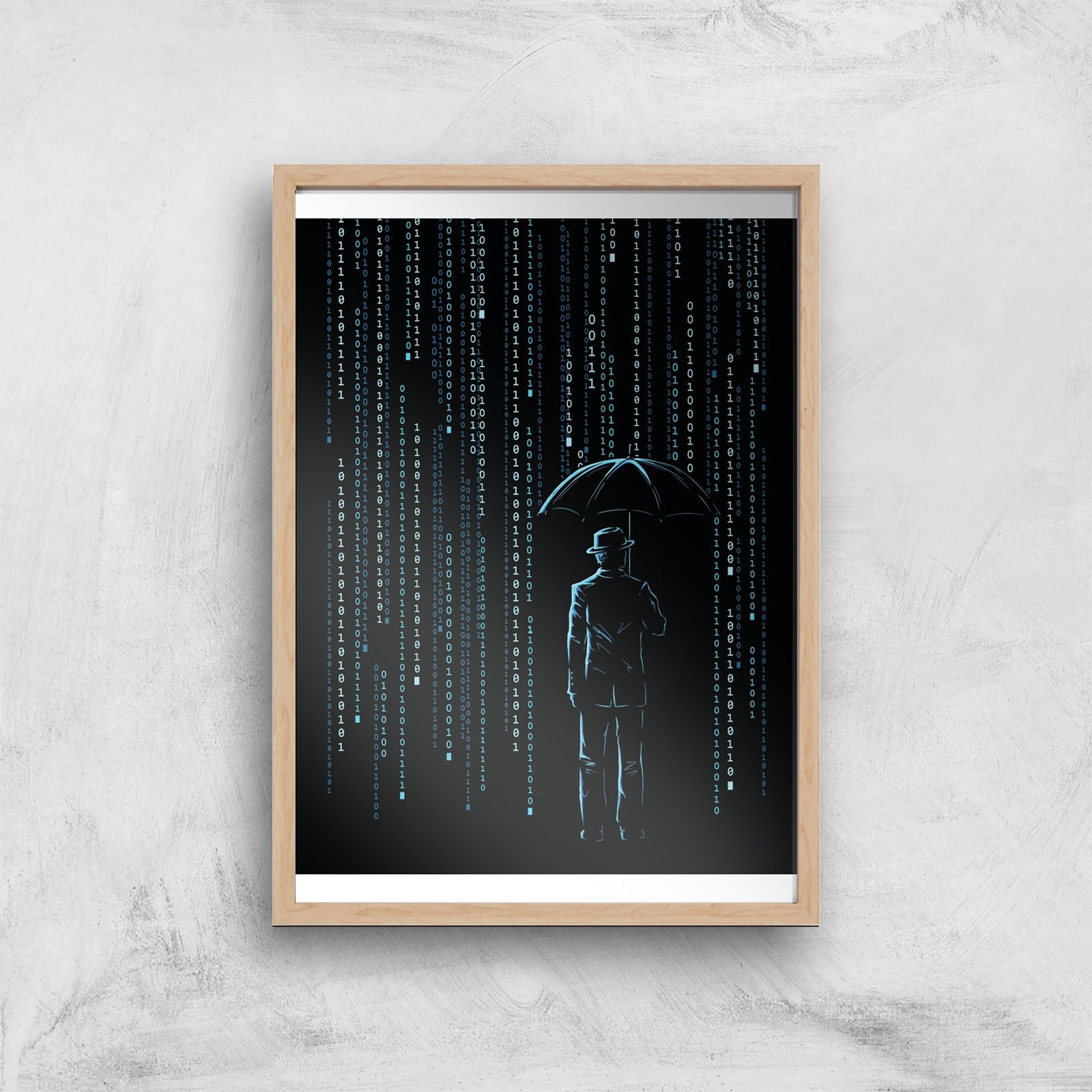 Threadless x IWOOT Digital Storm Giclee Art Print - A3 - Wooden Frame